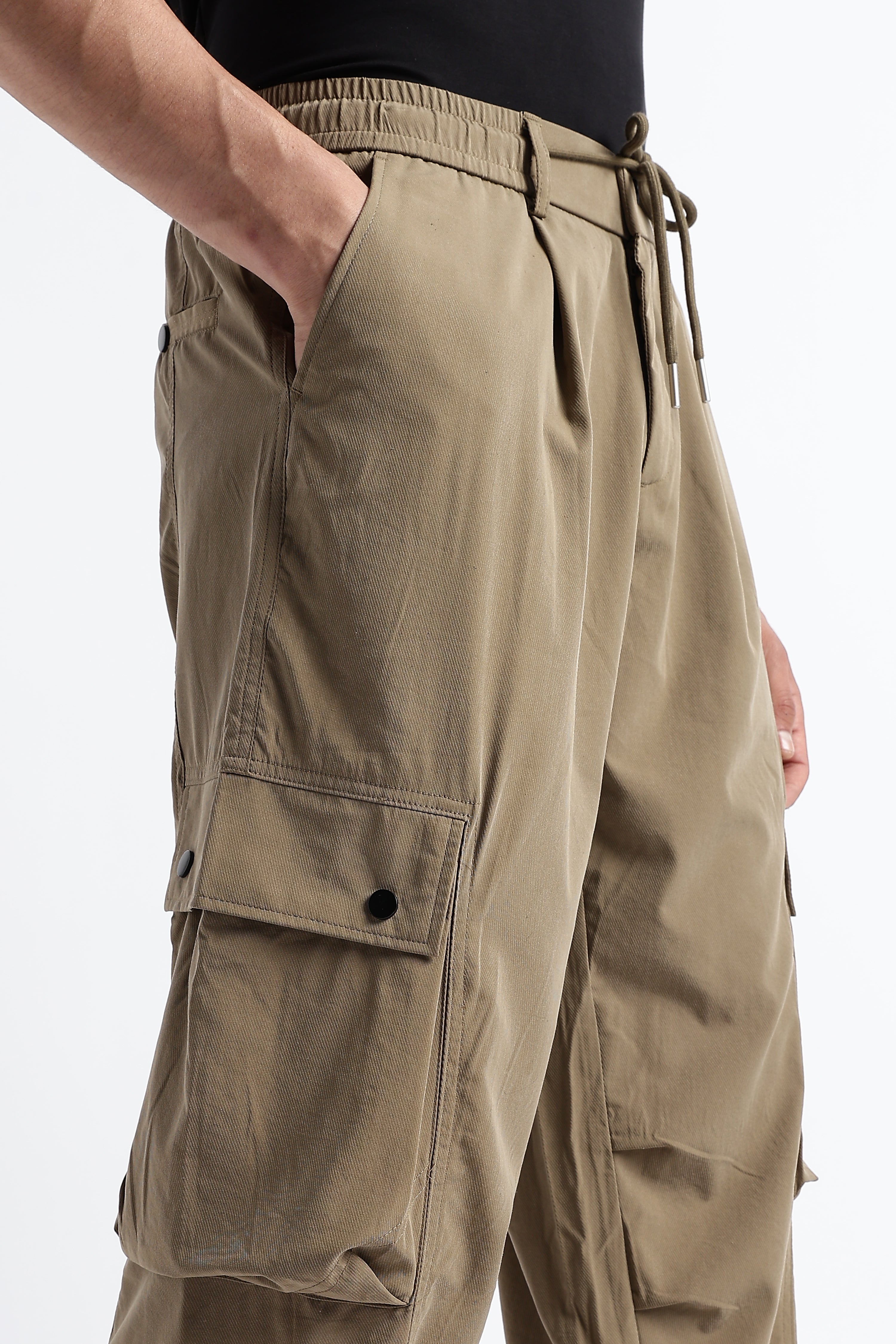 Men Classic Drawcord Cargo Pants
