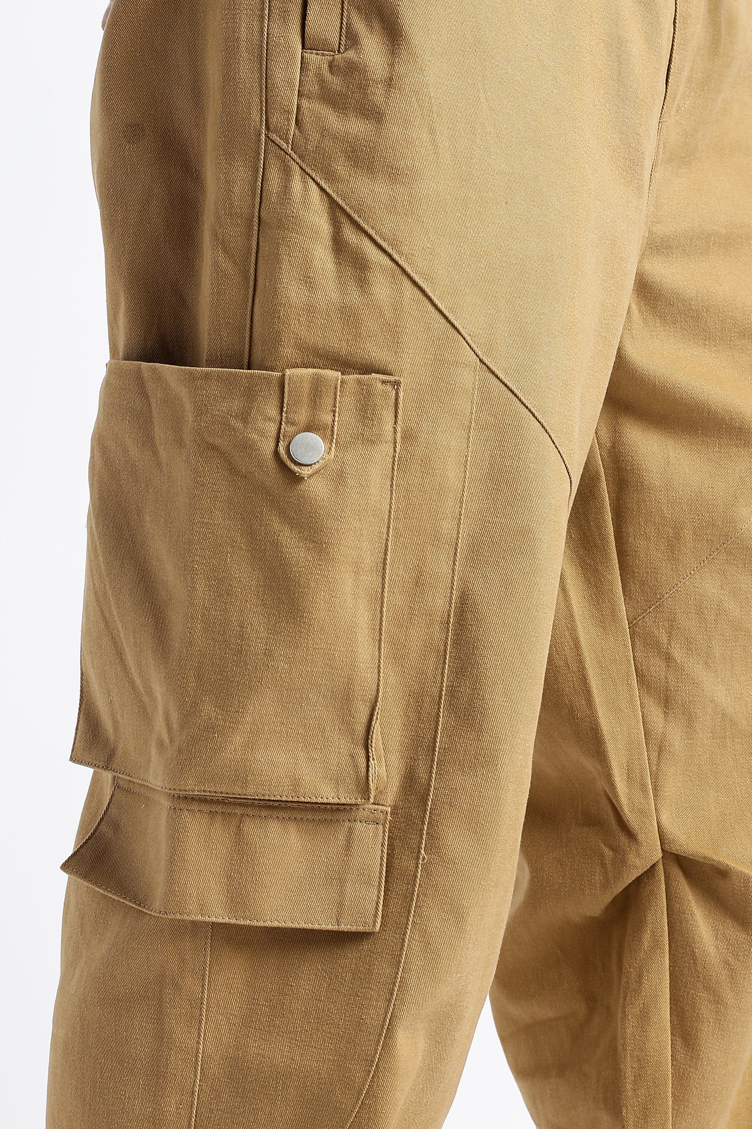 Men Drawstring Cargo Trousers
