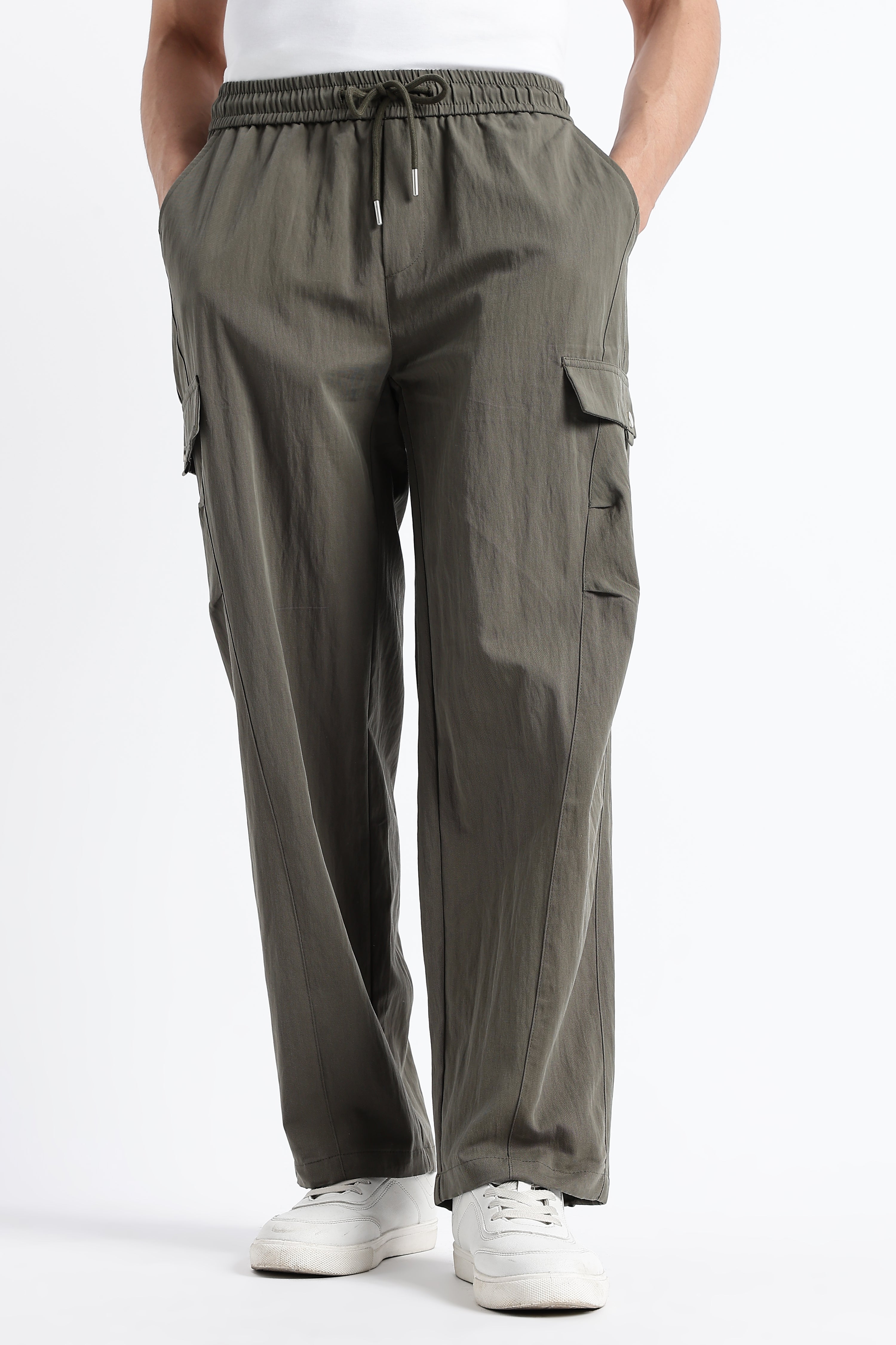 Men Relaxed Utility Cargo Pants