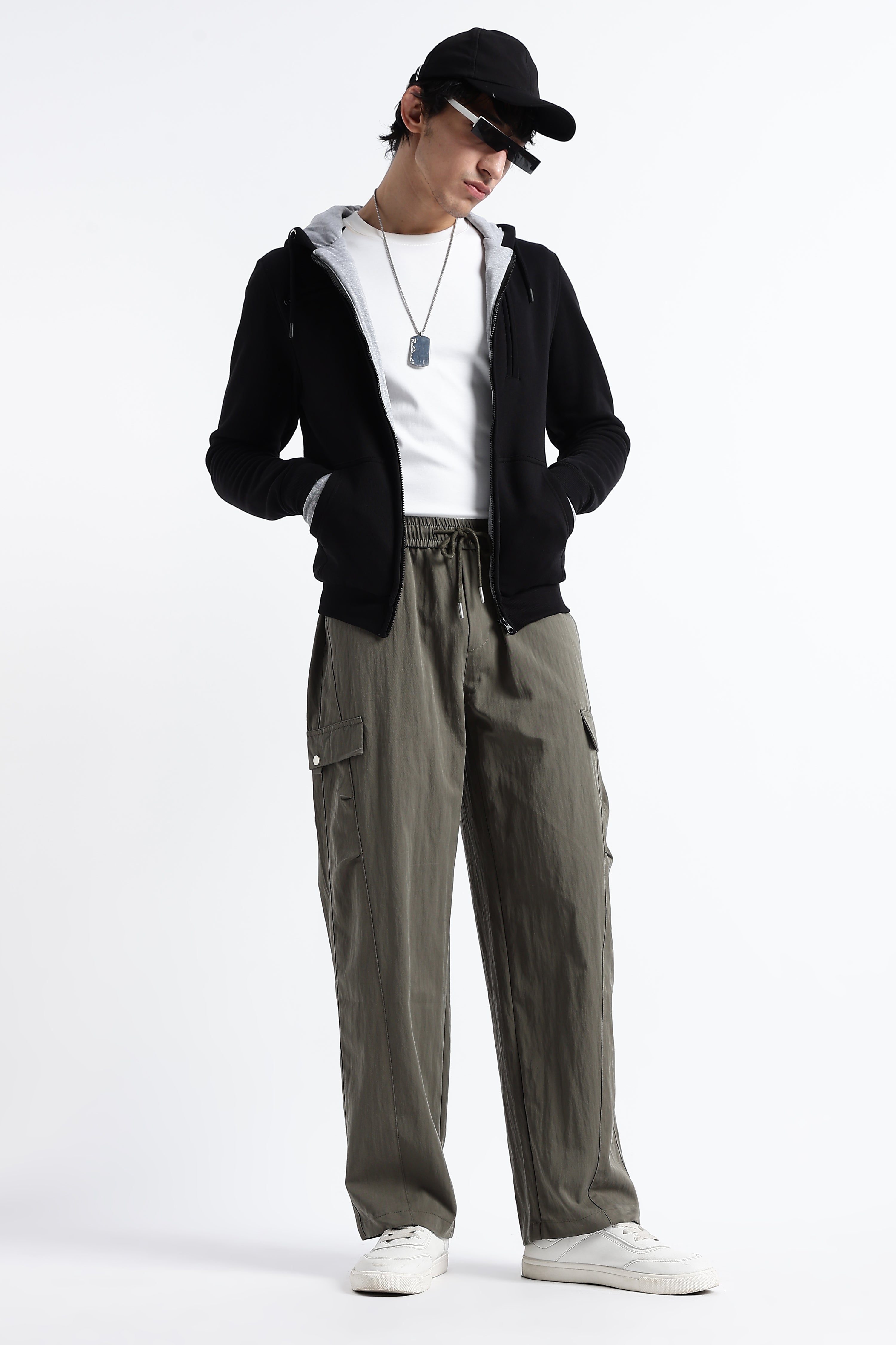 Men Relaxed Utility Cargo Pants