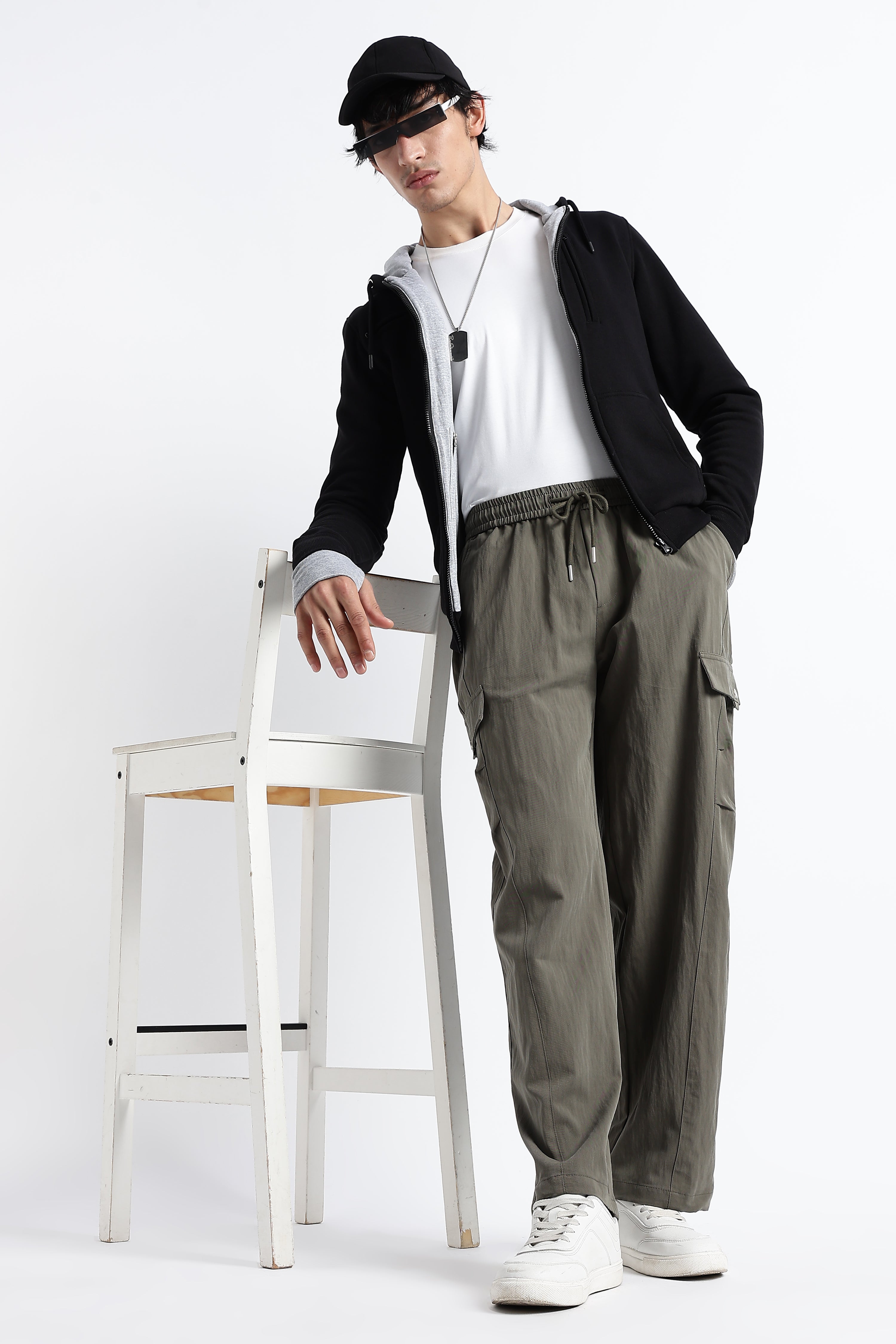Men Relaxed Utility Cargo Pants