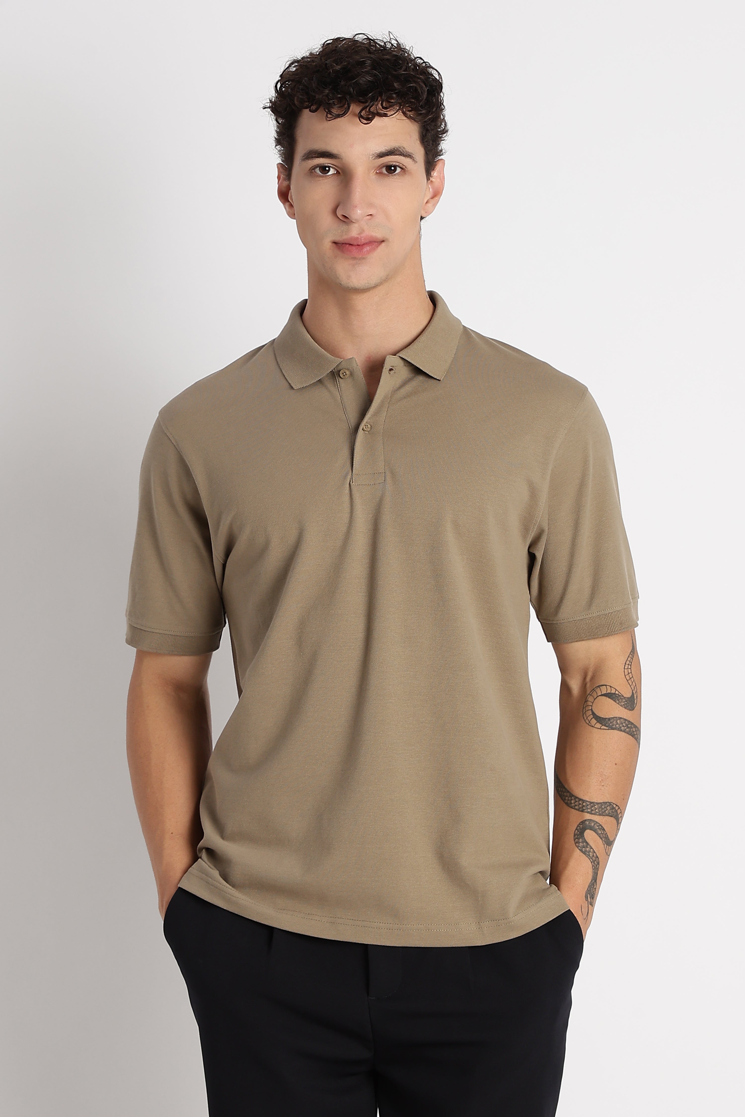 Men Premium Stretch Cotton Polo T-Shirt