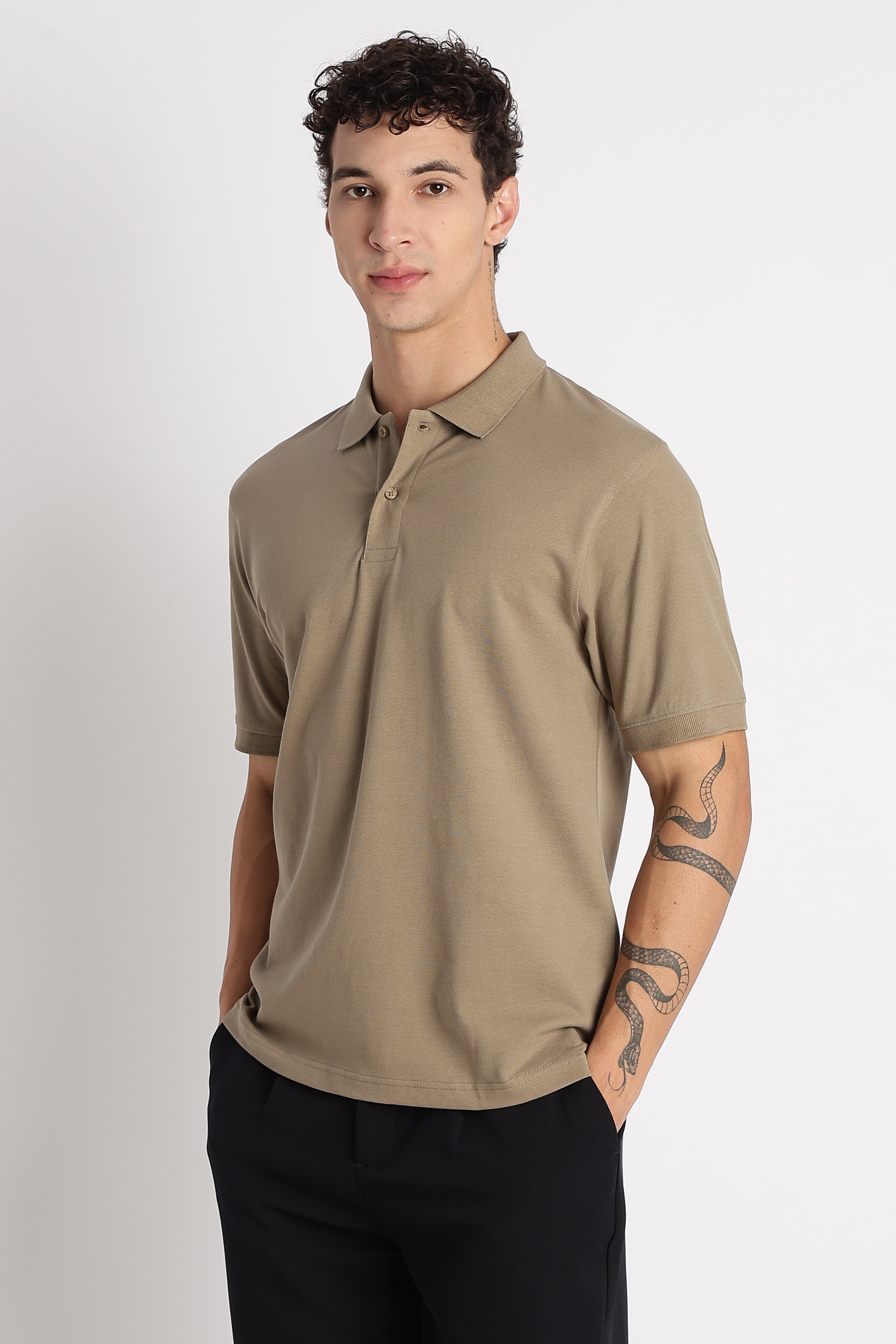 Men Premium Stretch Cotton Polo T-Shirt