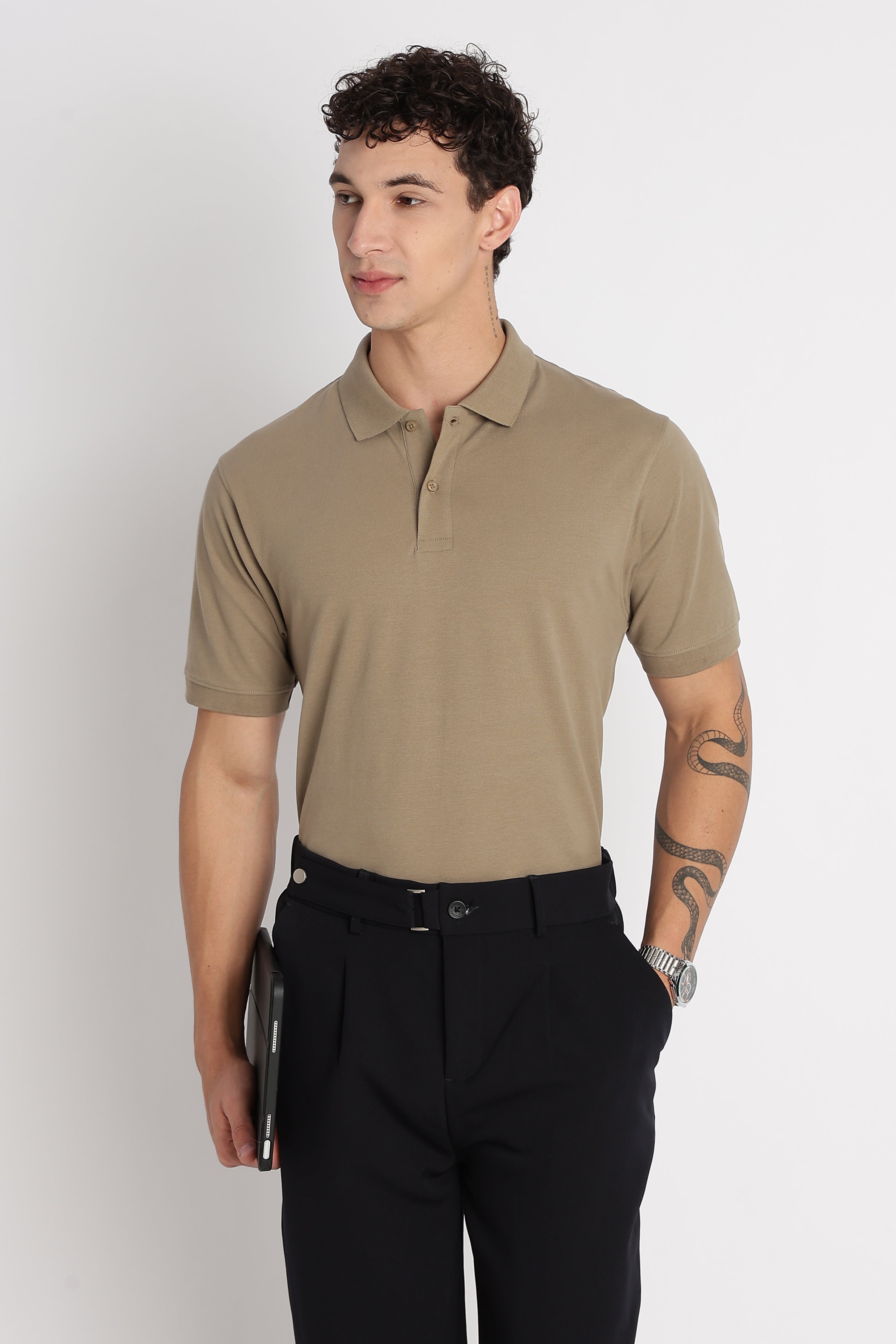 Men Premium Stretch Cotton Polo T-Shirt