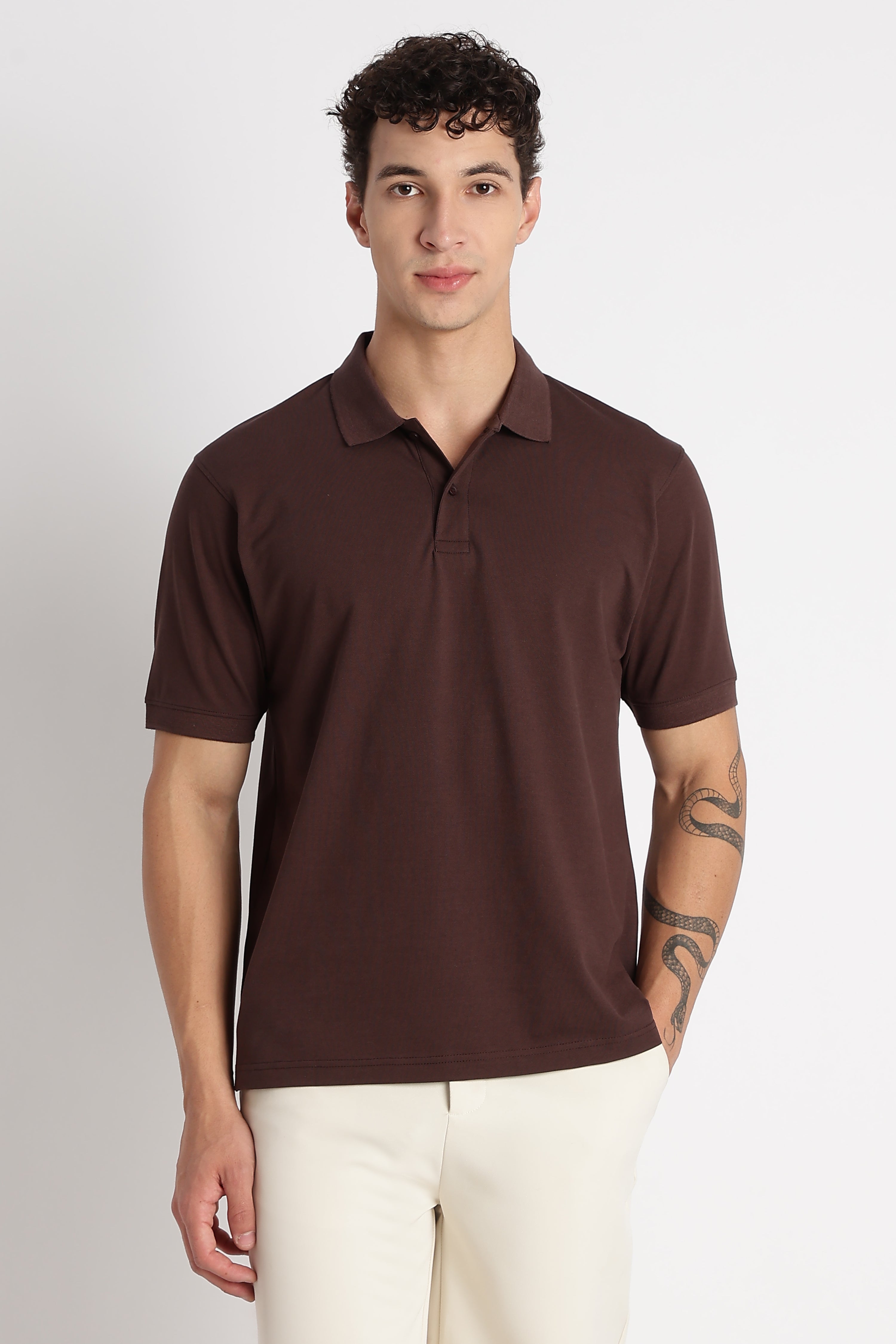 Men Premium Stretch Cotton Polo T-Shirt