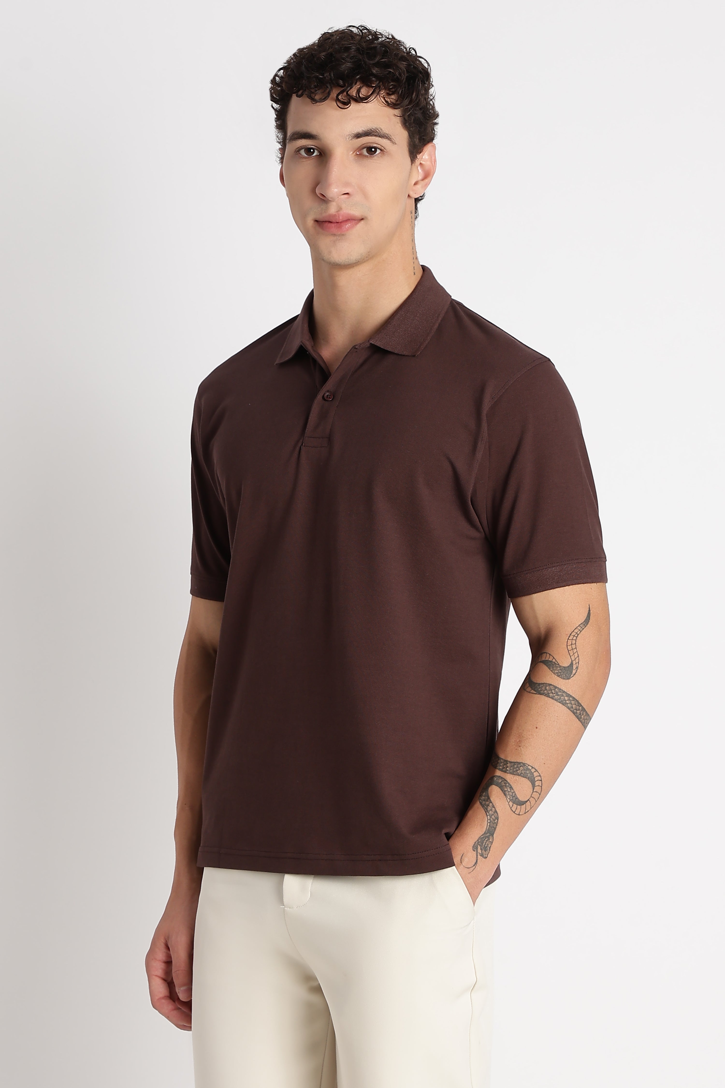 Men Premium Stretch Cotton Polo T-Shirt