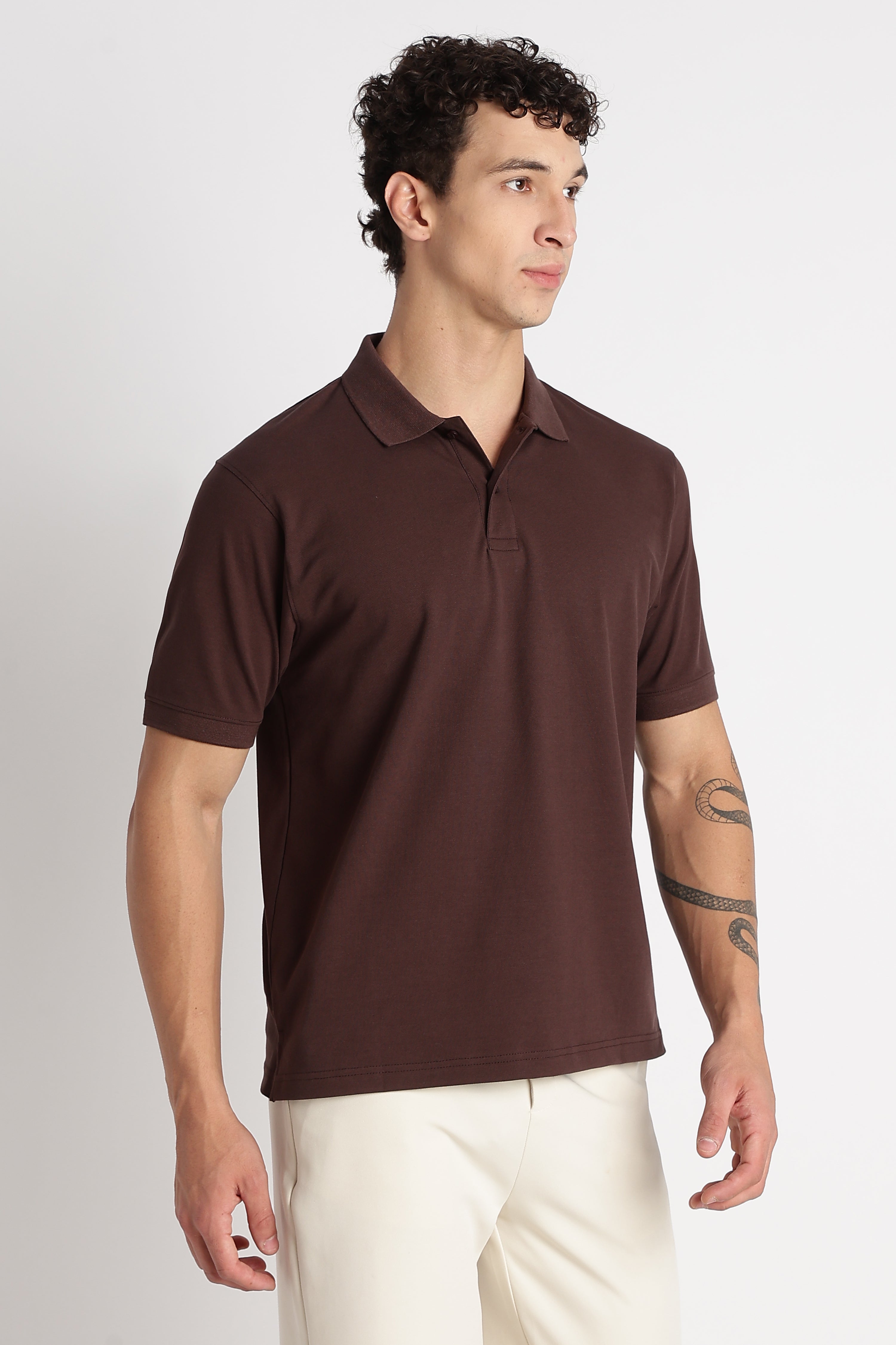Men Premium Stretch Cotton Polo T-Shirt