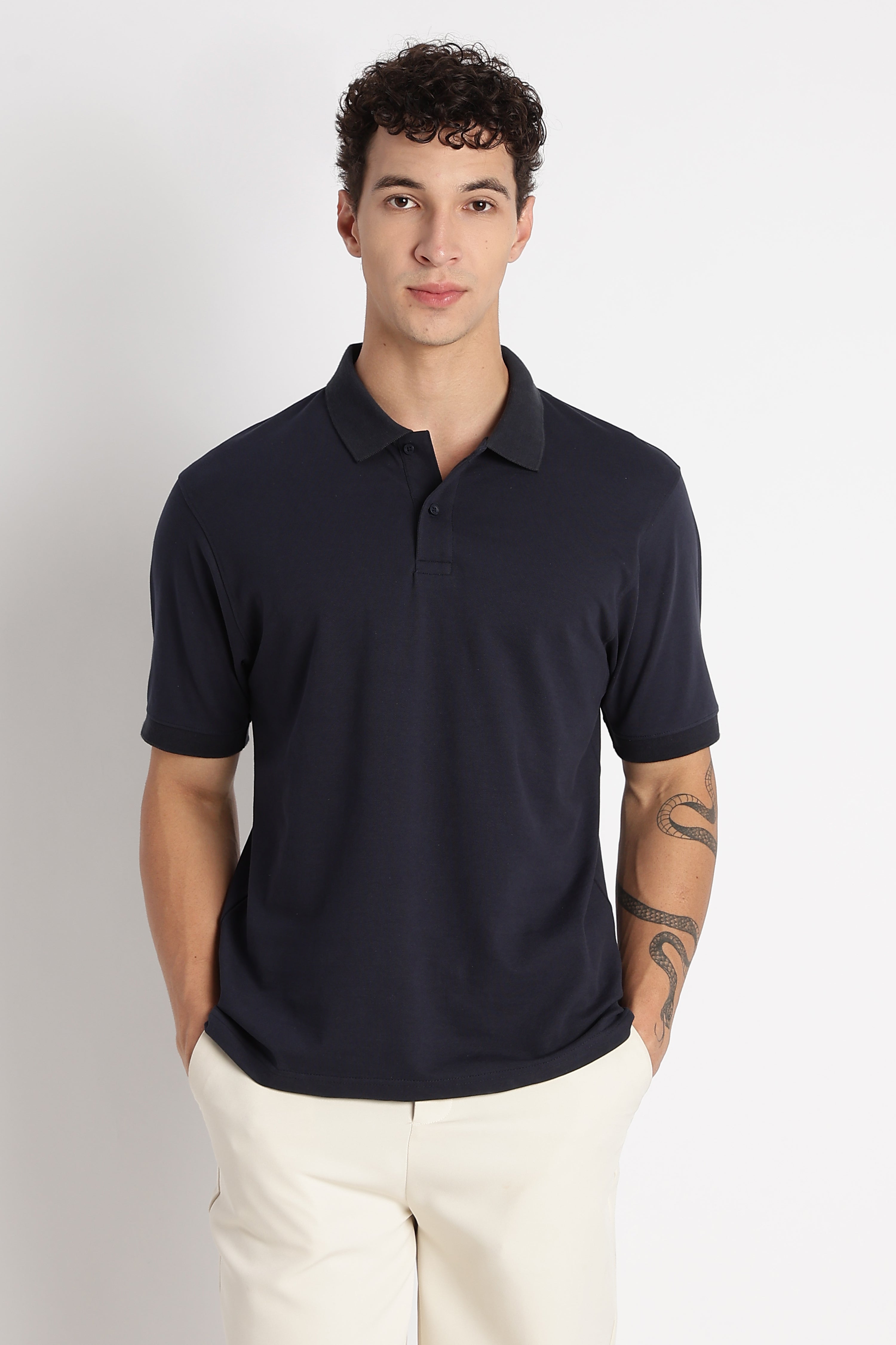 Men Premium Stretch Cotton Polo T-Shirt