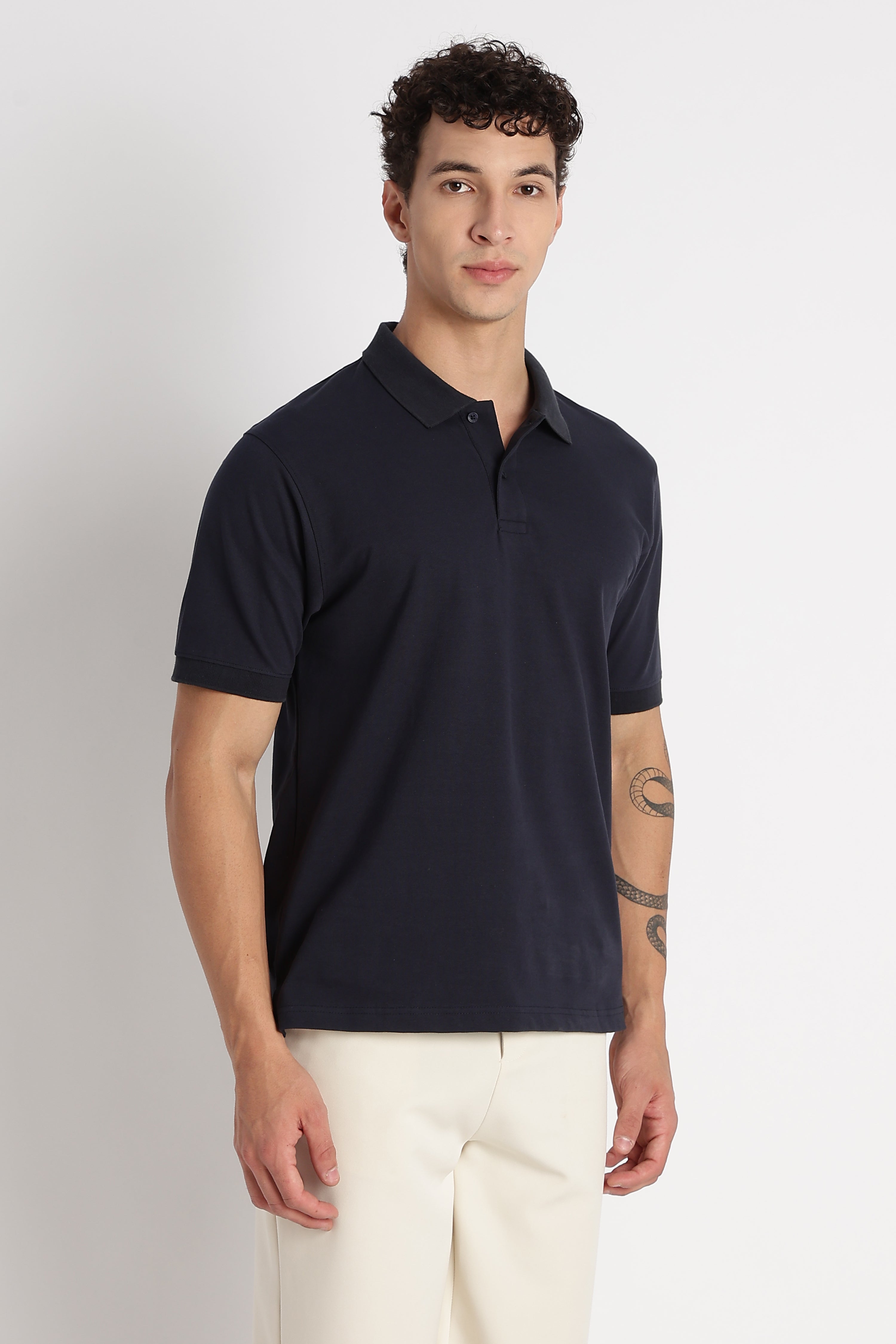 Men Premium Stretch Cotton Polo T-Shirt