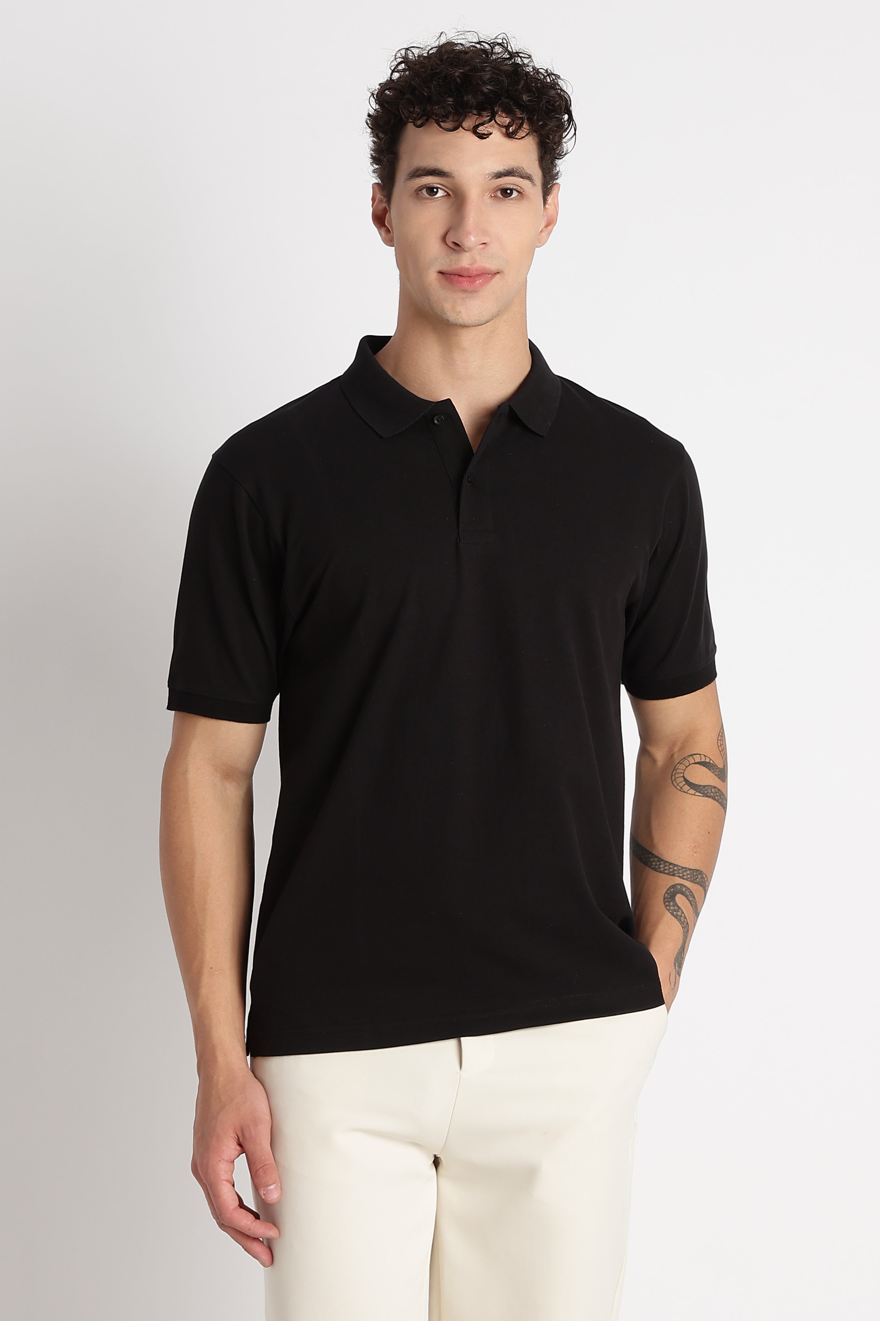 Men Premium Stretch Cotton Polo T-Shirt