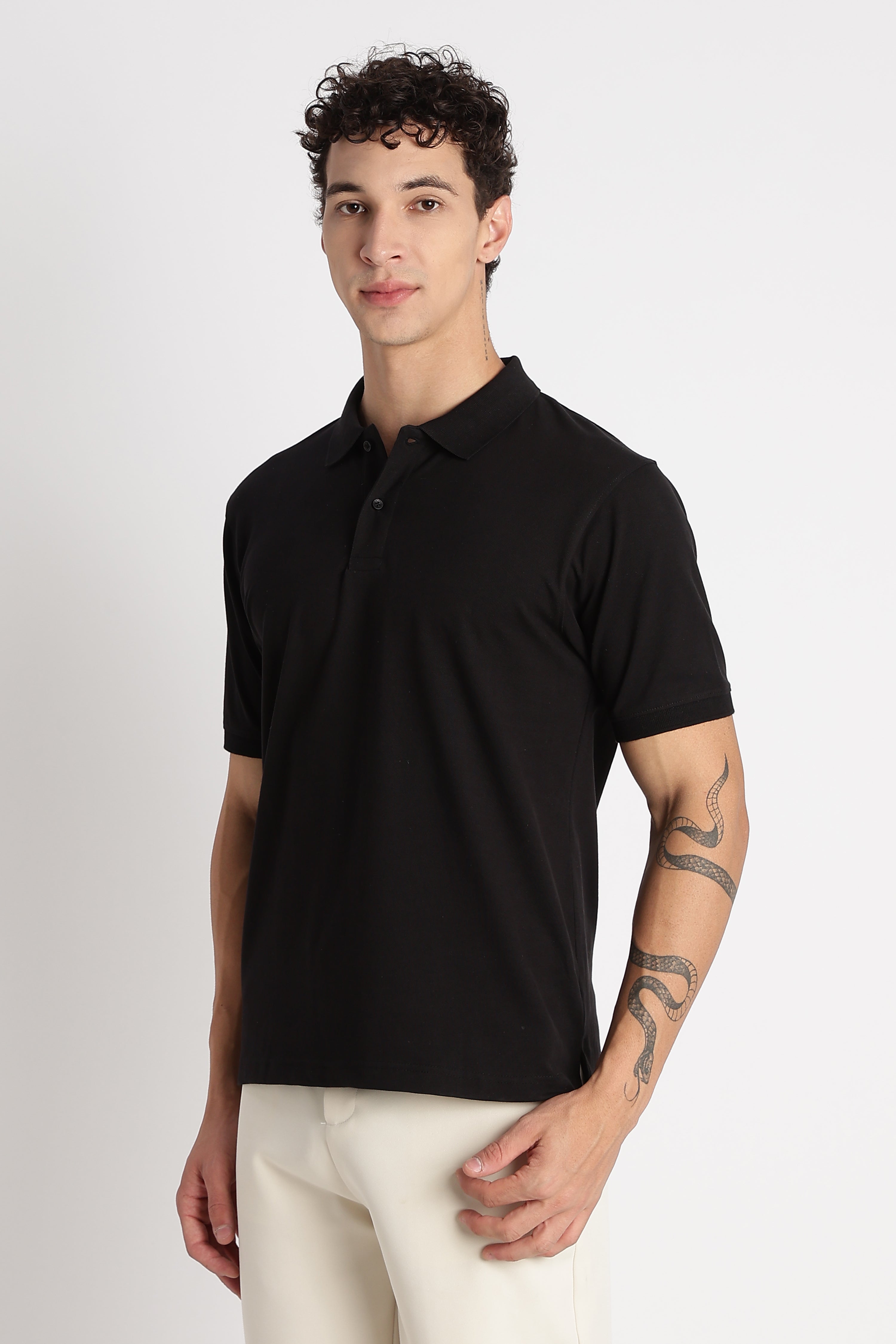Men Premium Stretch Cotton Polo T-Shirt