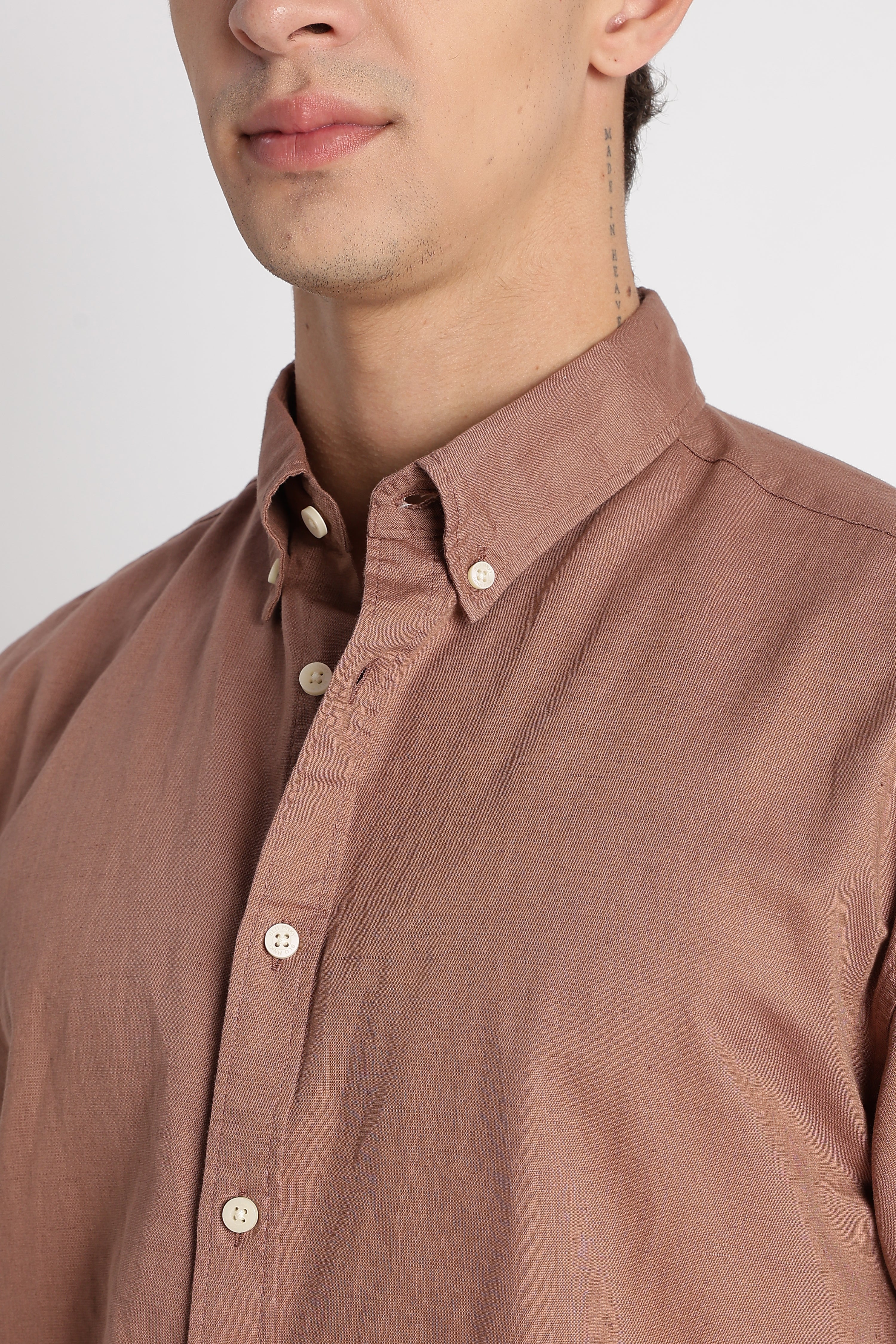 Men Breathable Cotton Linen Shirt