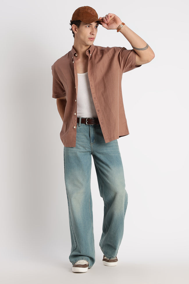 Men Breathable Cotton Linen Shirt