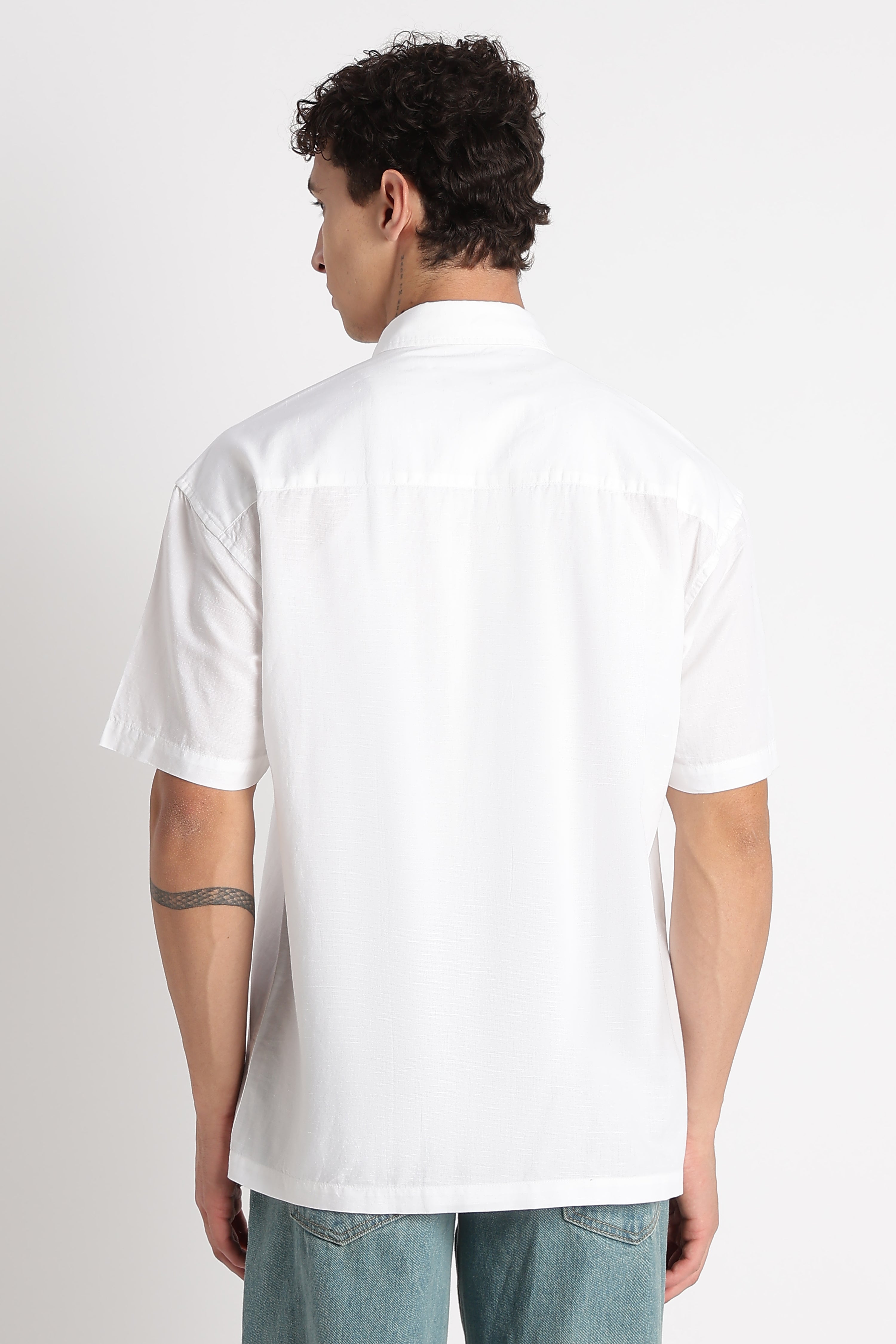 Men Breathable Cotton Linen Shirt