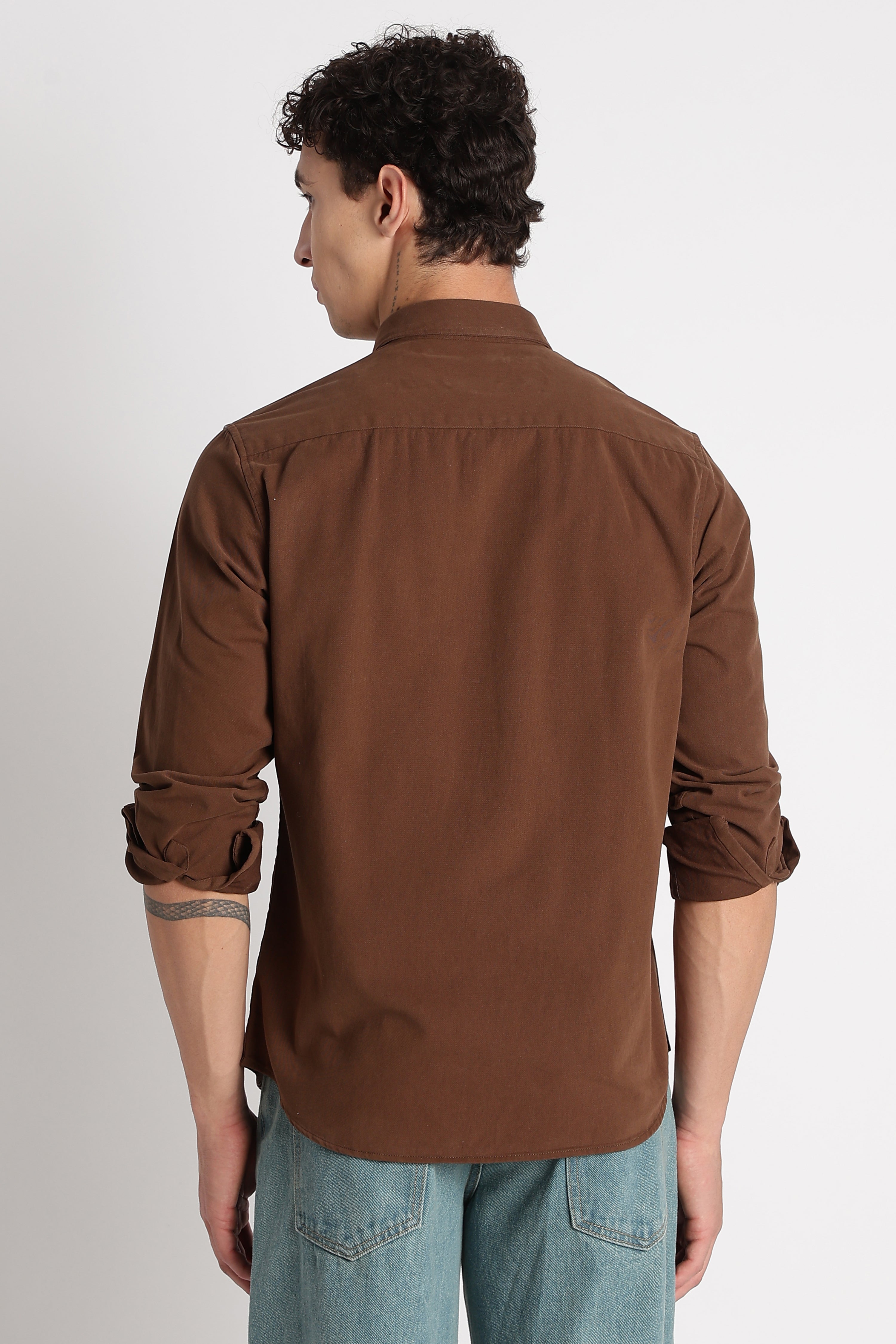Men Cotton Essentials Solid Shirt