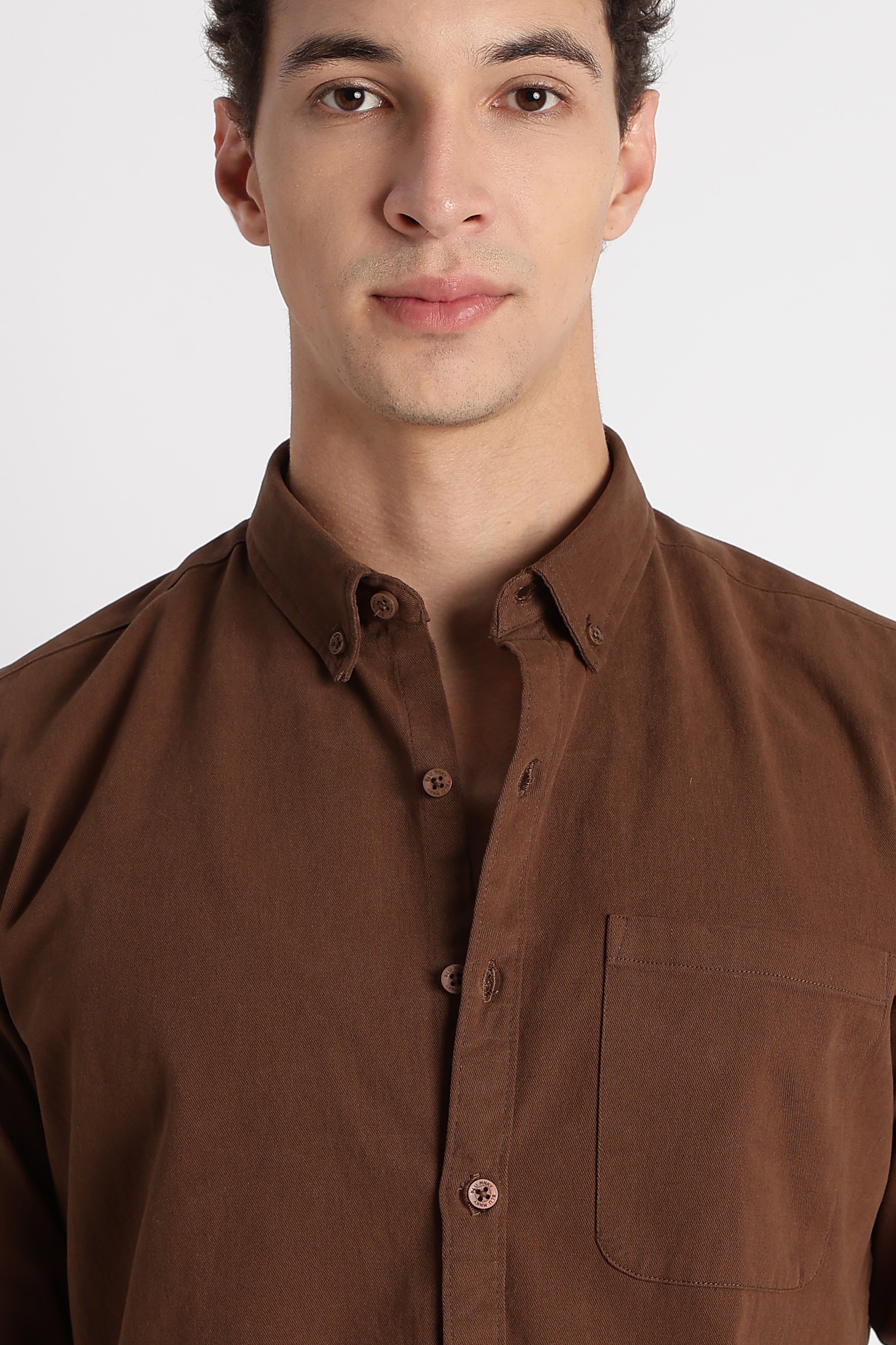 Men Cotton Essentials Solid Shirt