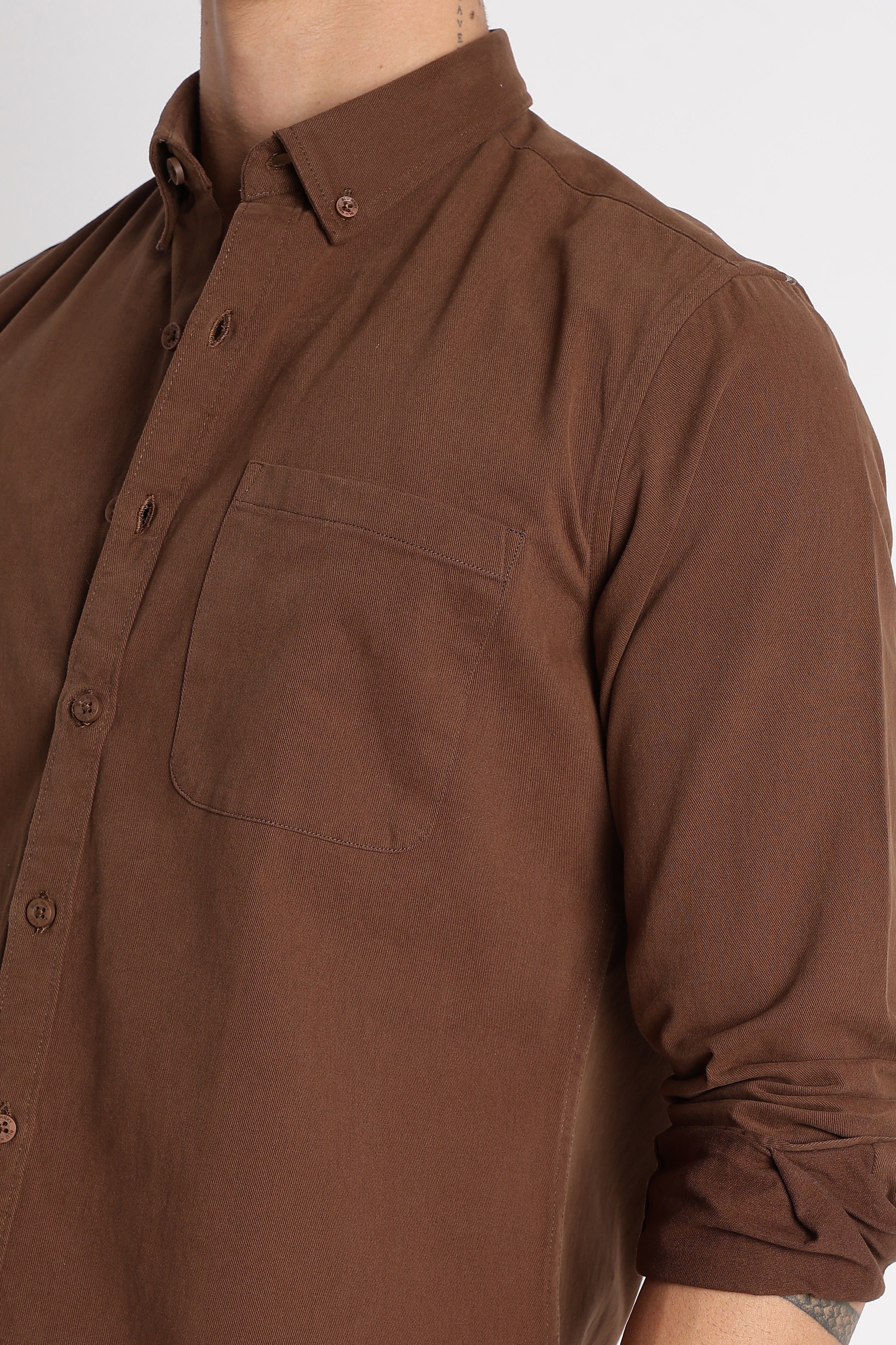 Men Cotton Essentials Solid Shirt