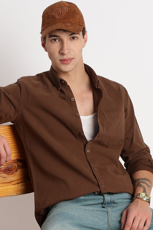 Men Cotton Essentials Solid Shirt
