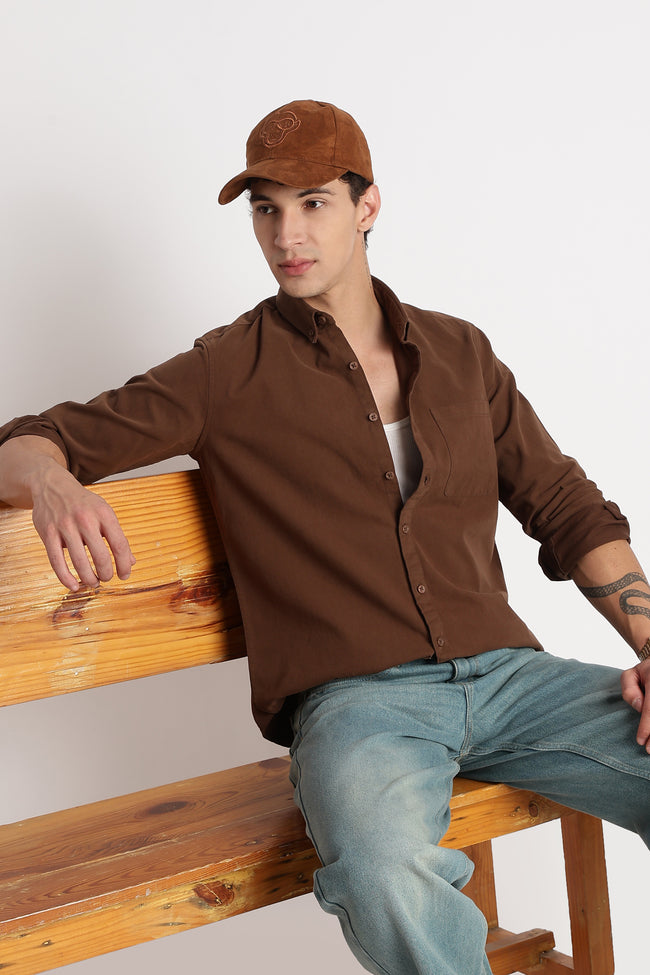 Men Cotton Essentials Solid Shirt