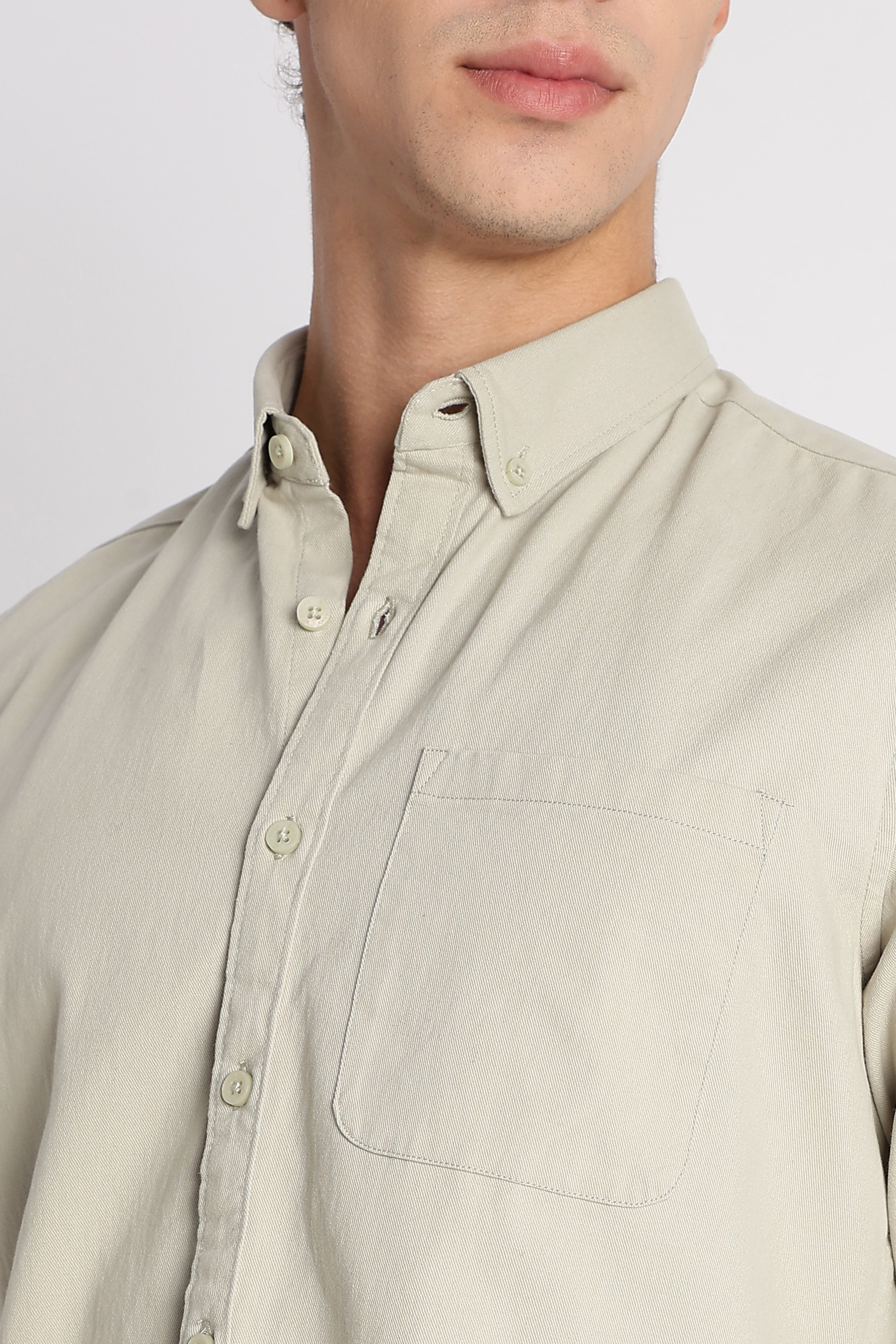 Men Cotton Essentials Solid Shirt