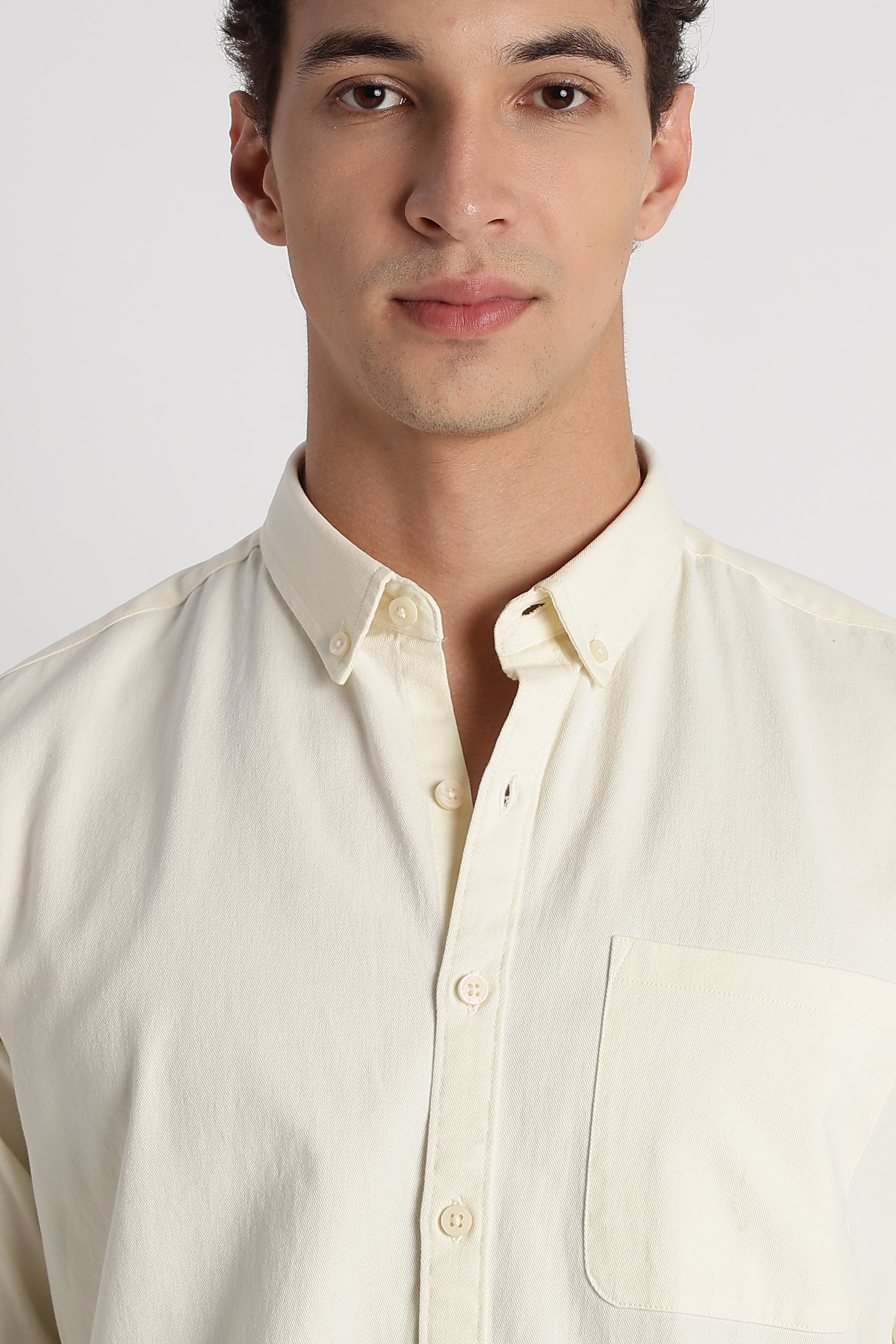 Men Cotton Essentials Solid Shirt