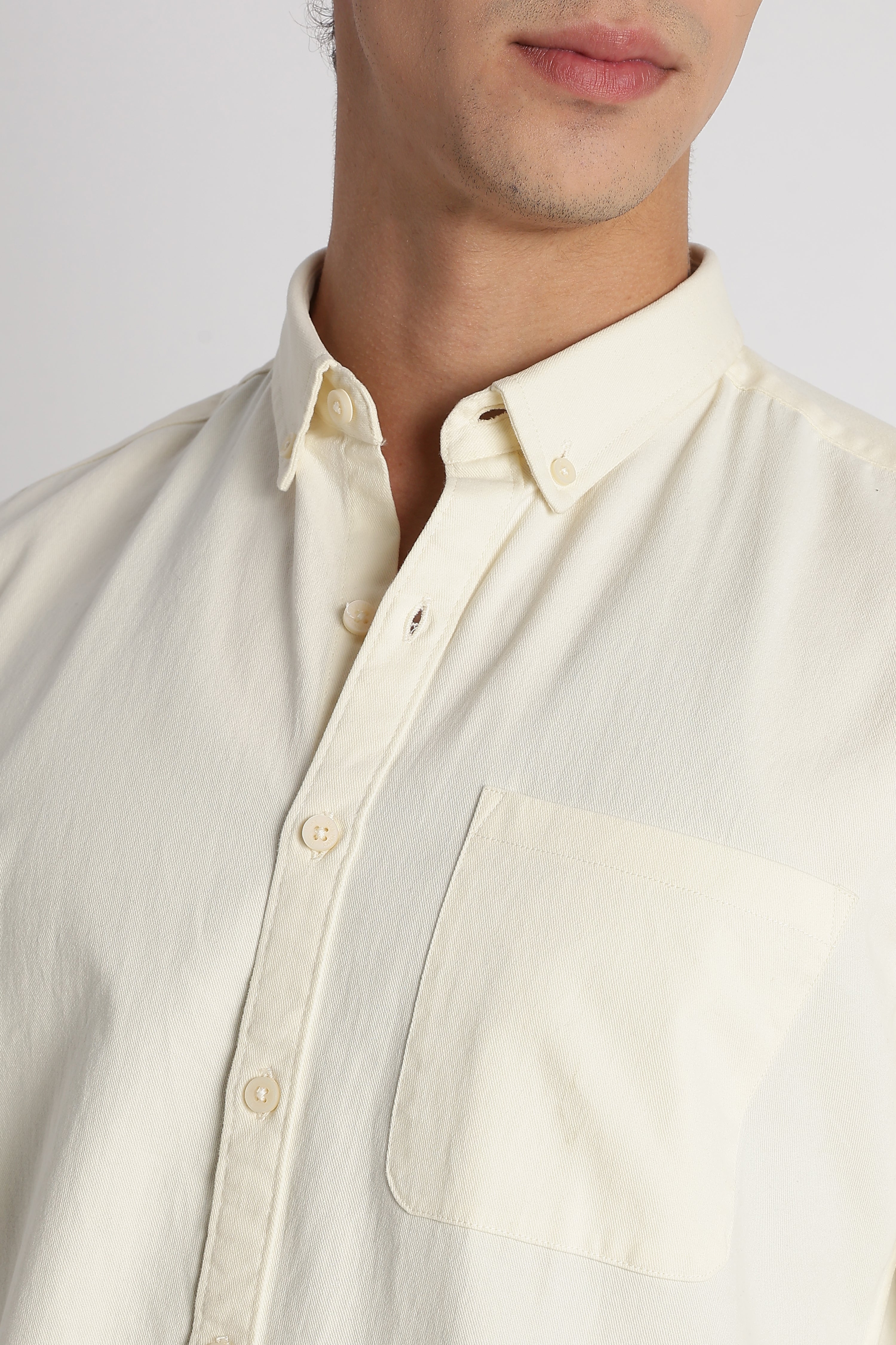 Men Cotton Essentials Solid Shirt