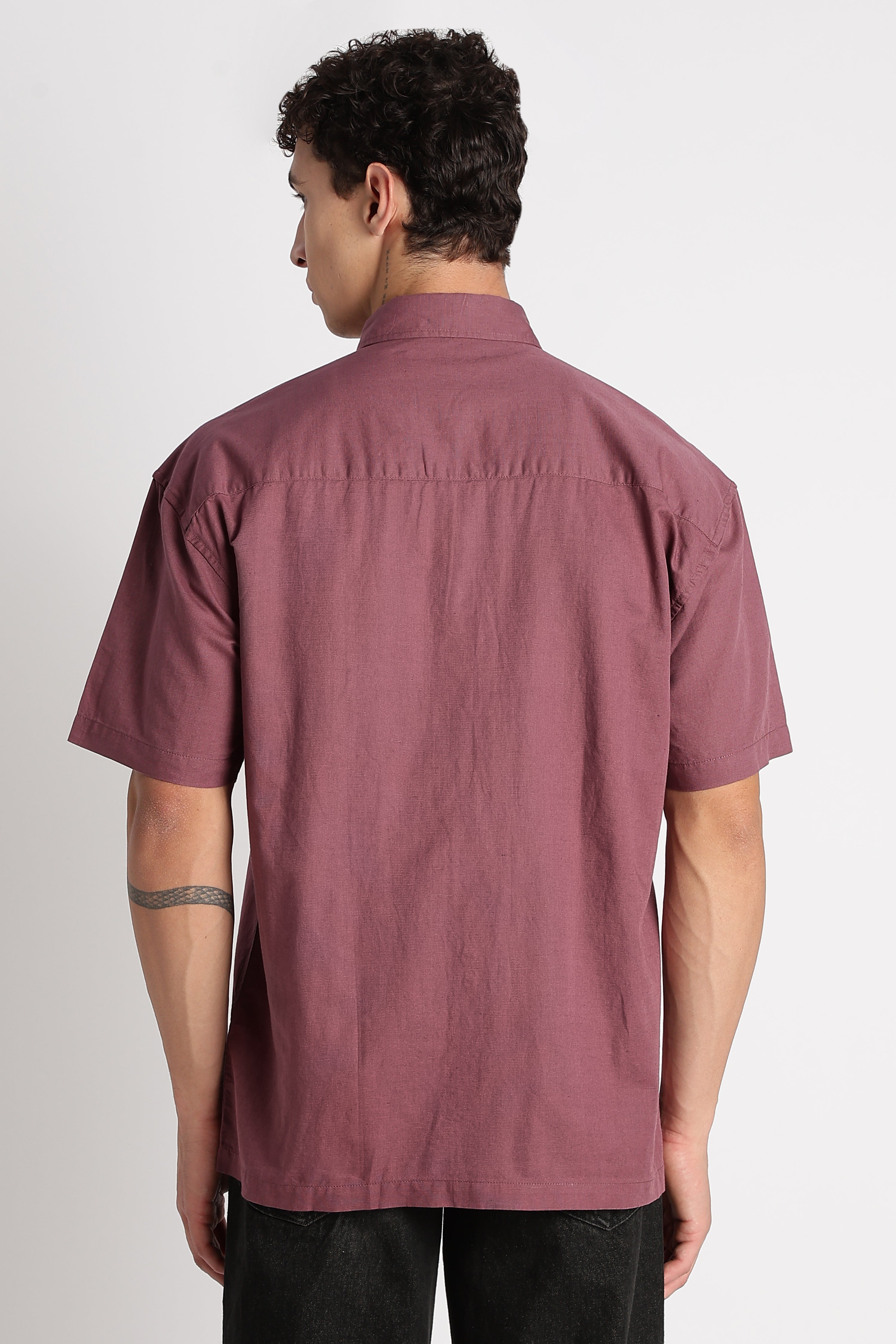 Men Breathable Cotton Linen Shirt