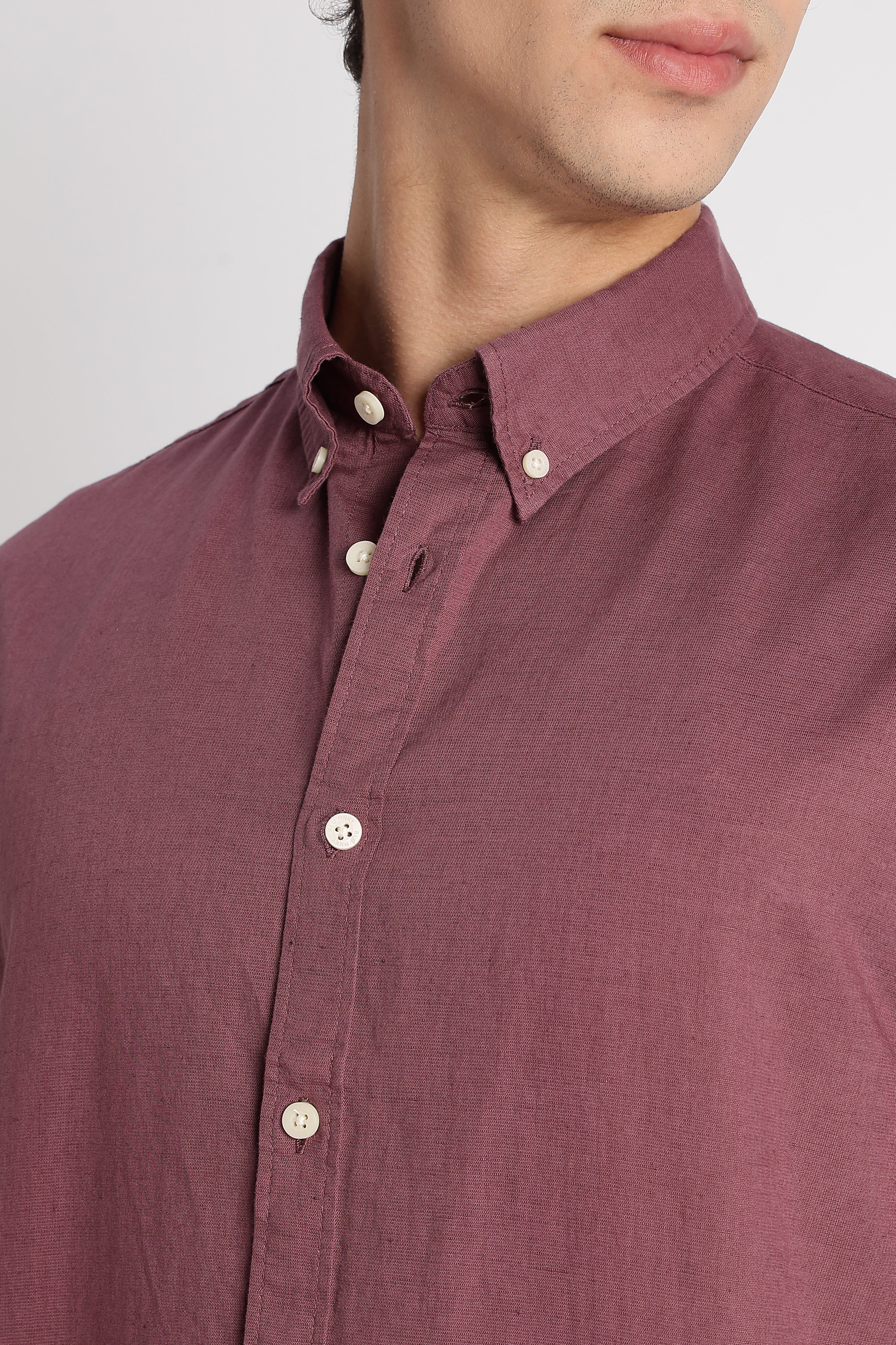 Men Breathable Cotton Linen Shirt