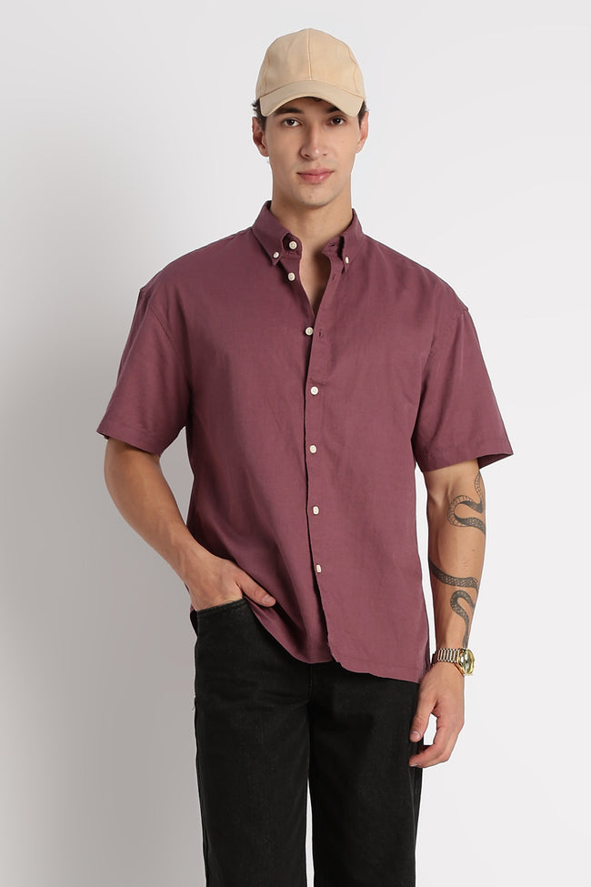 Men Breathable Cotton Linen Shirt