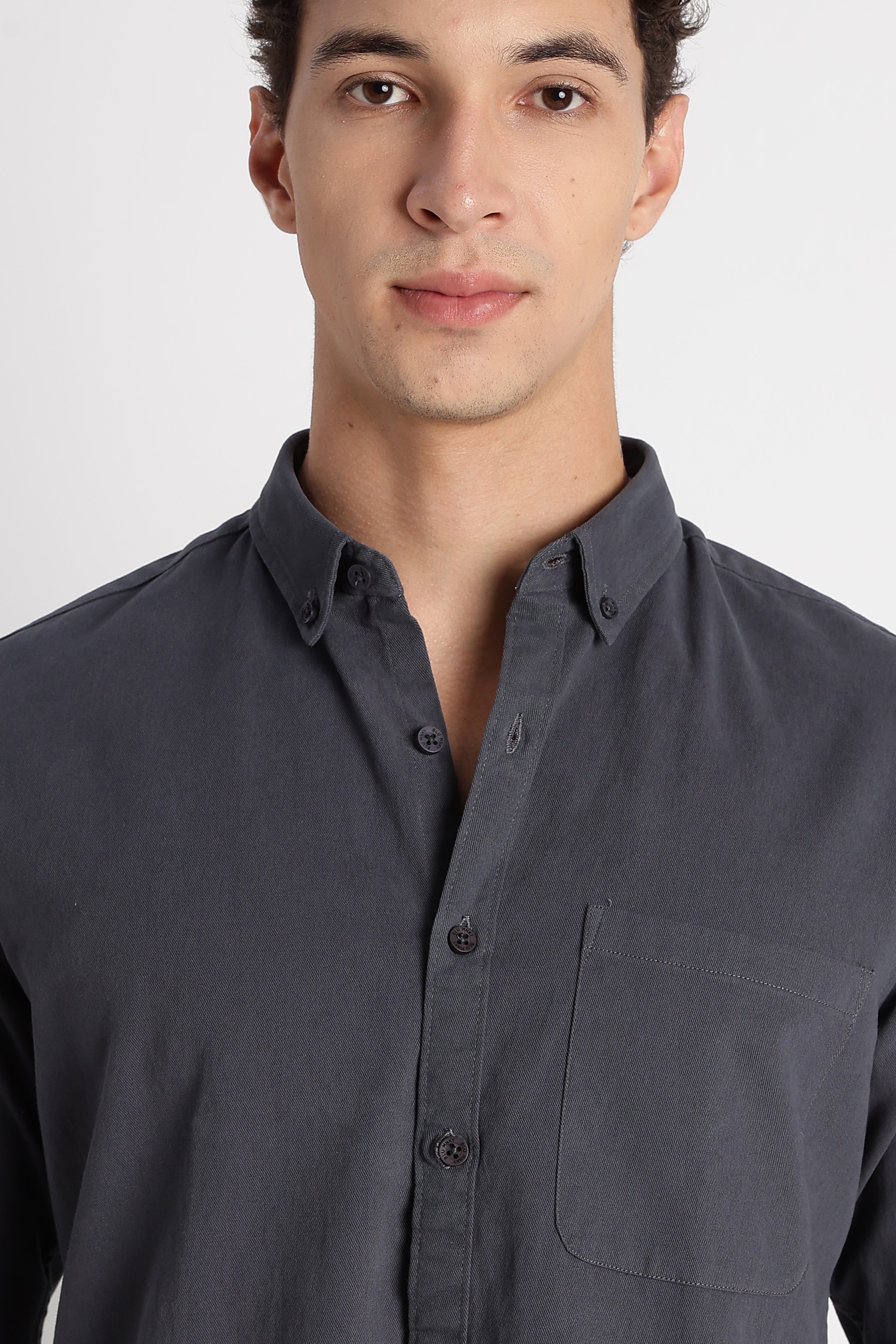Men Cotton Essentials Solid Shirt
