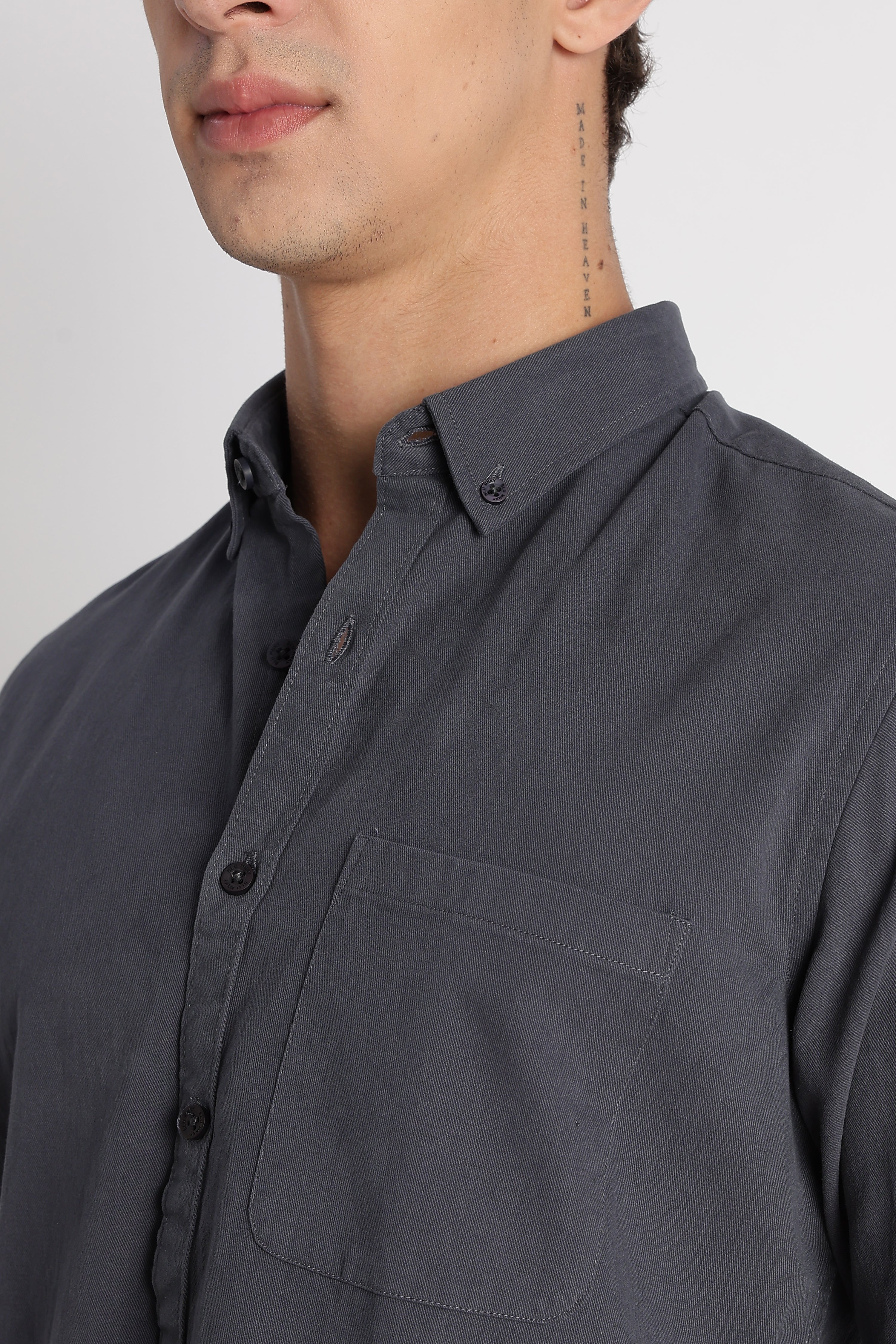 Men Cotton Essentials Solid Shirt