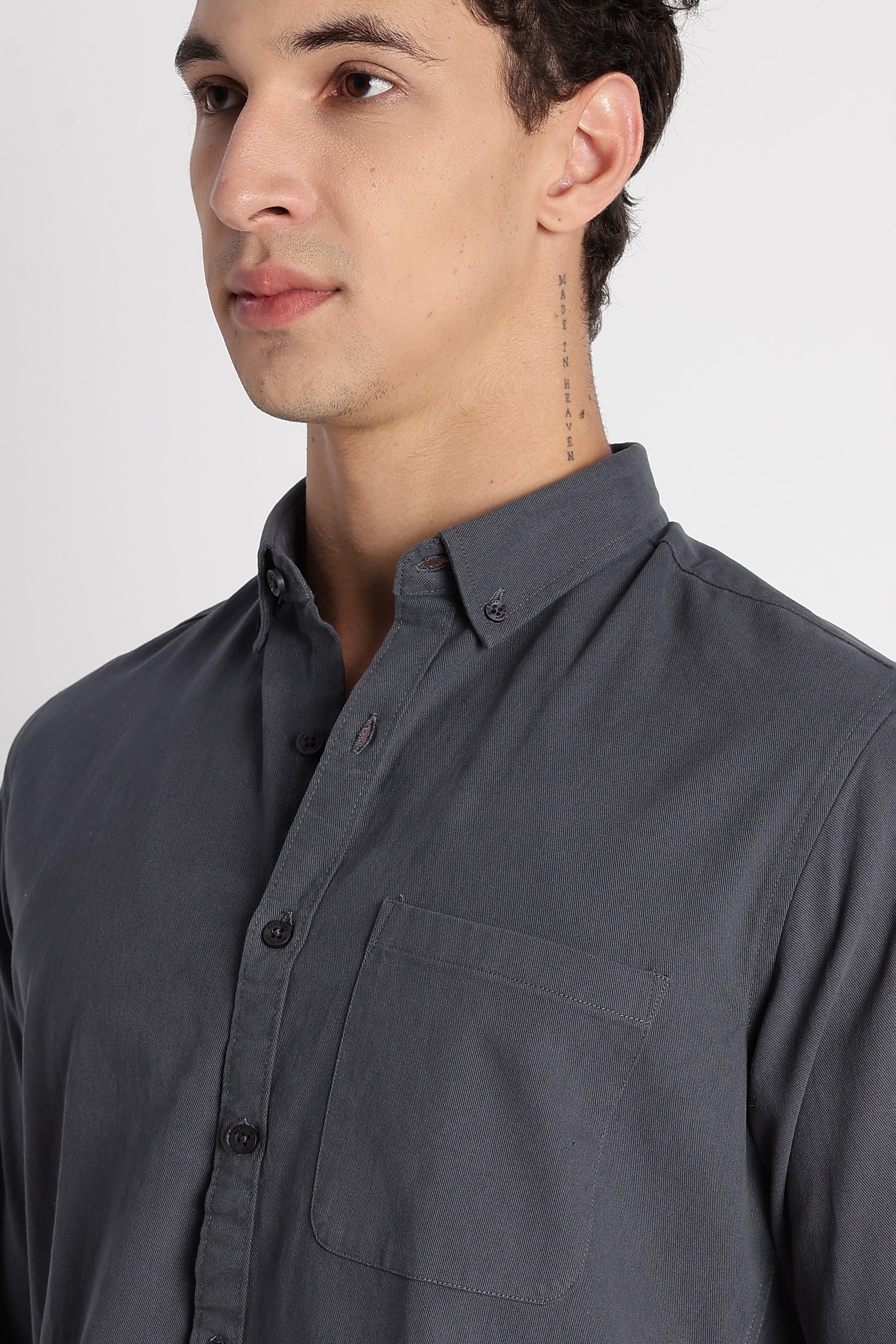 Men Cotton Essentials Solid Shirt