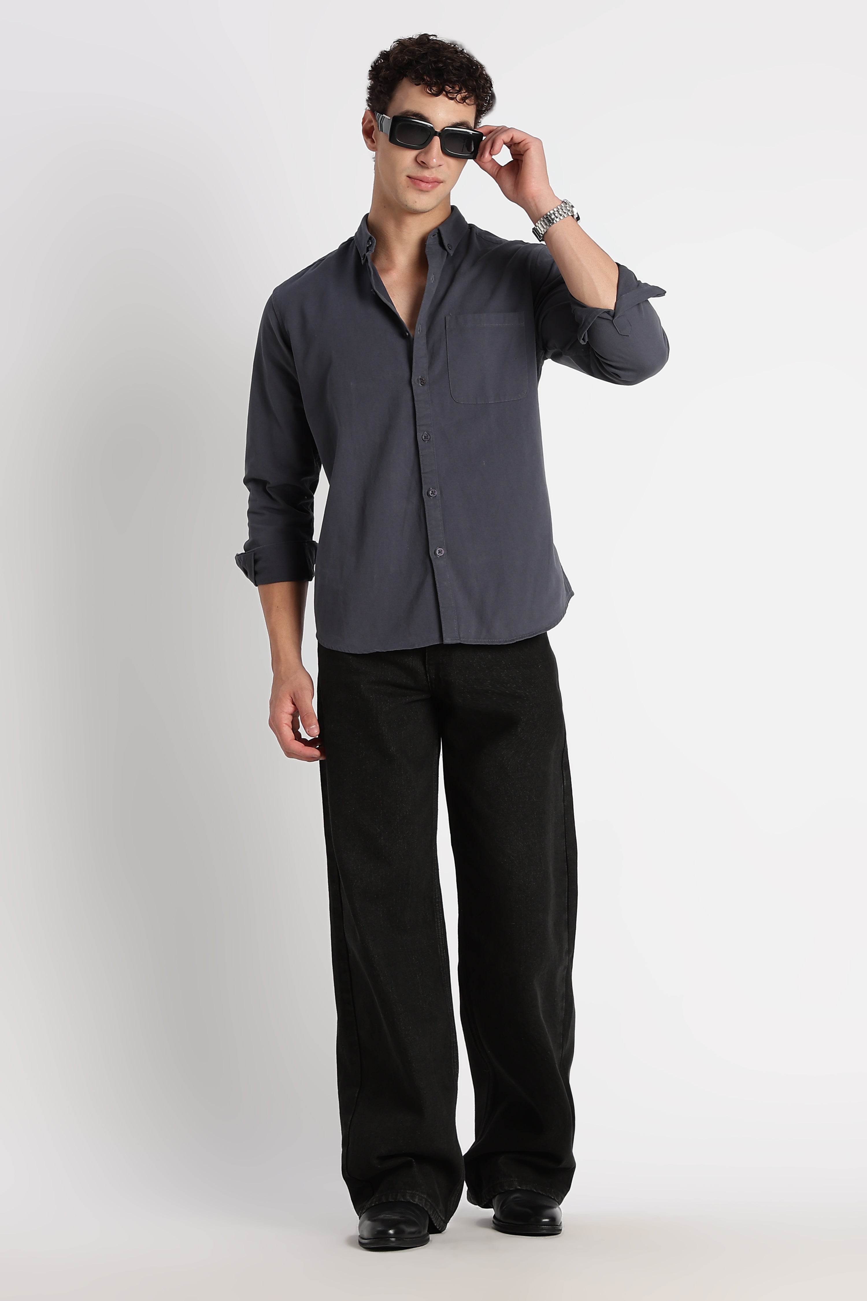 Men Cotton Essentials Solid Shirt