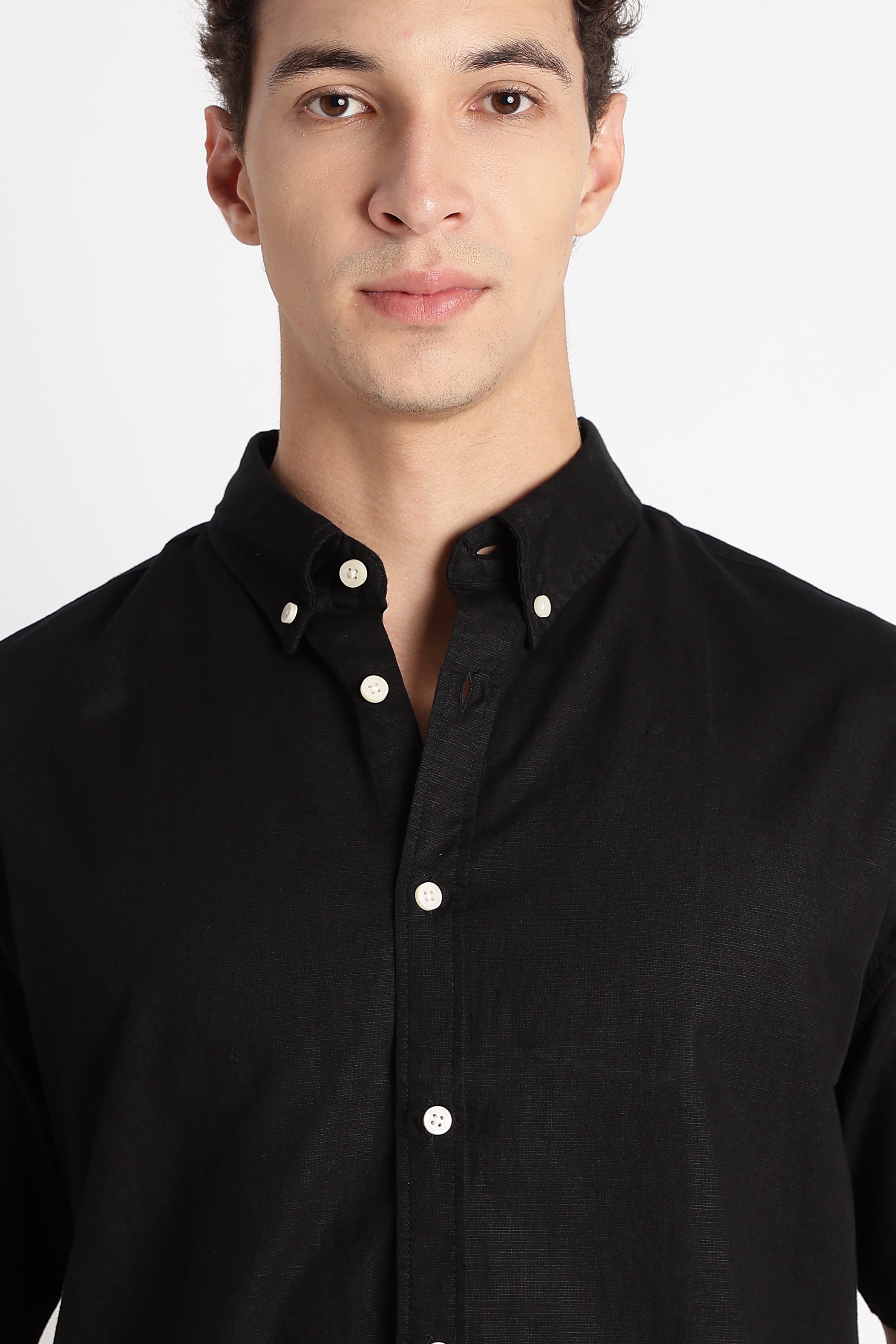 Men Breathable Cotton Linen Shirt