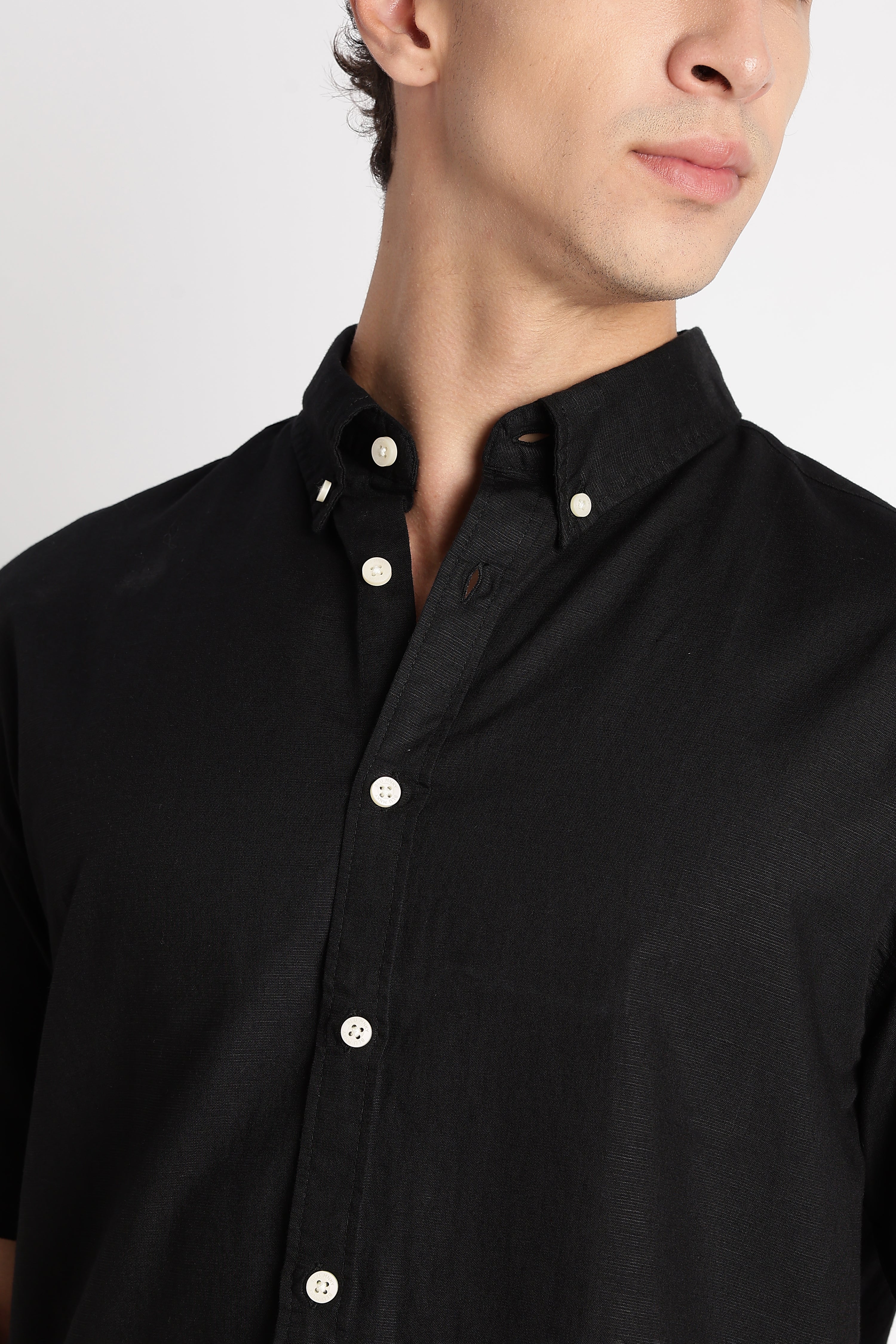 Men Breathable Cotton Linen Shirt