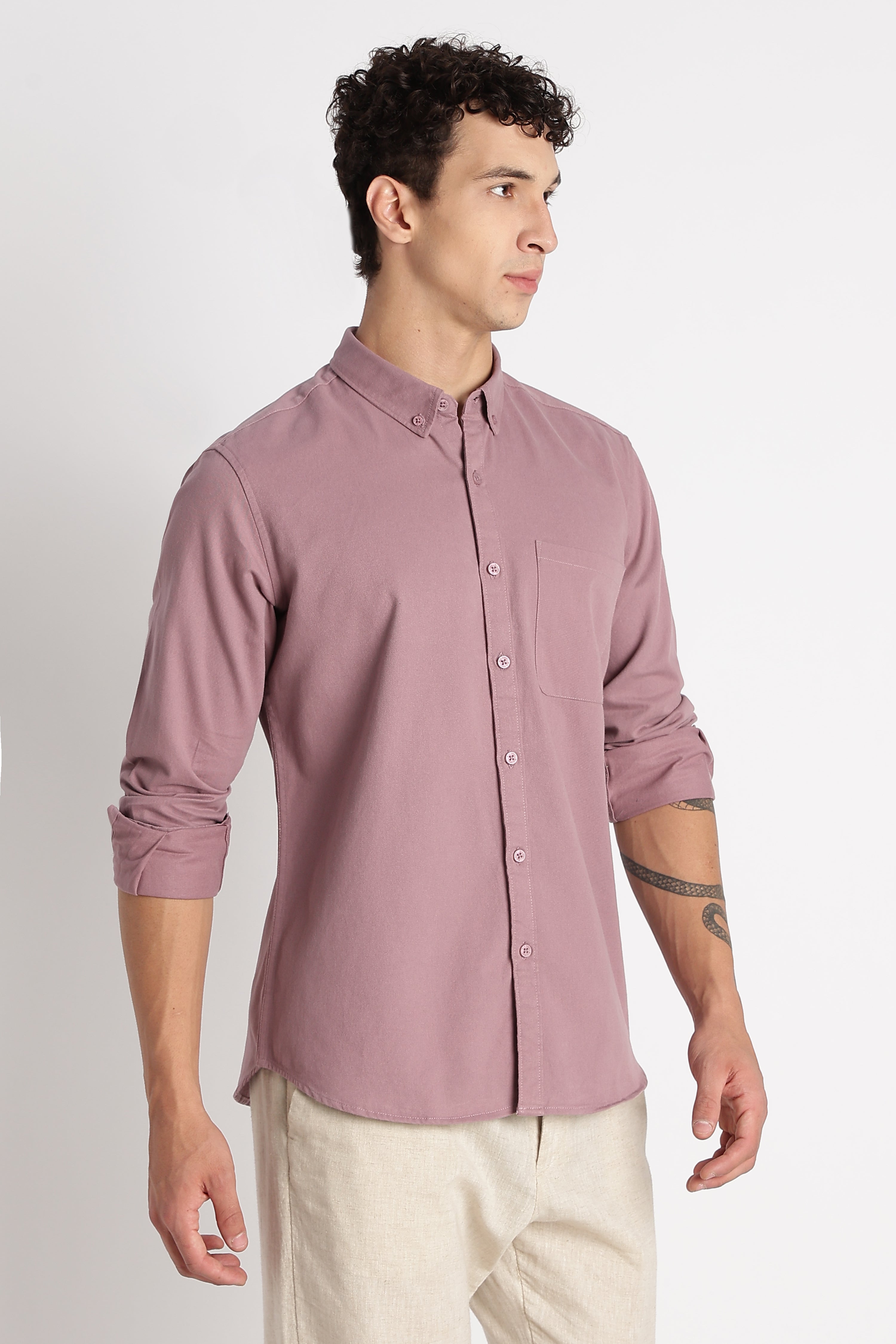 Men Cotton Essentials Solid Shirt