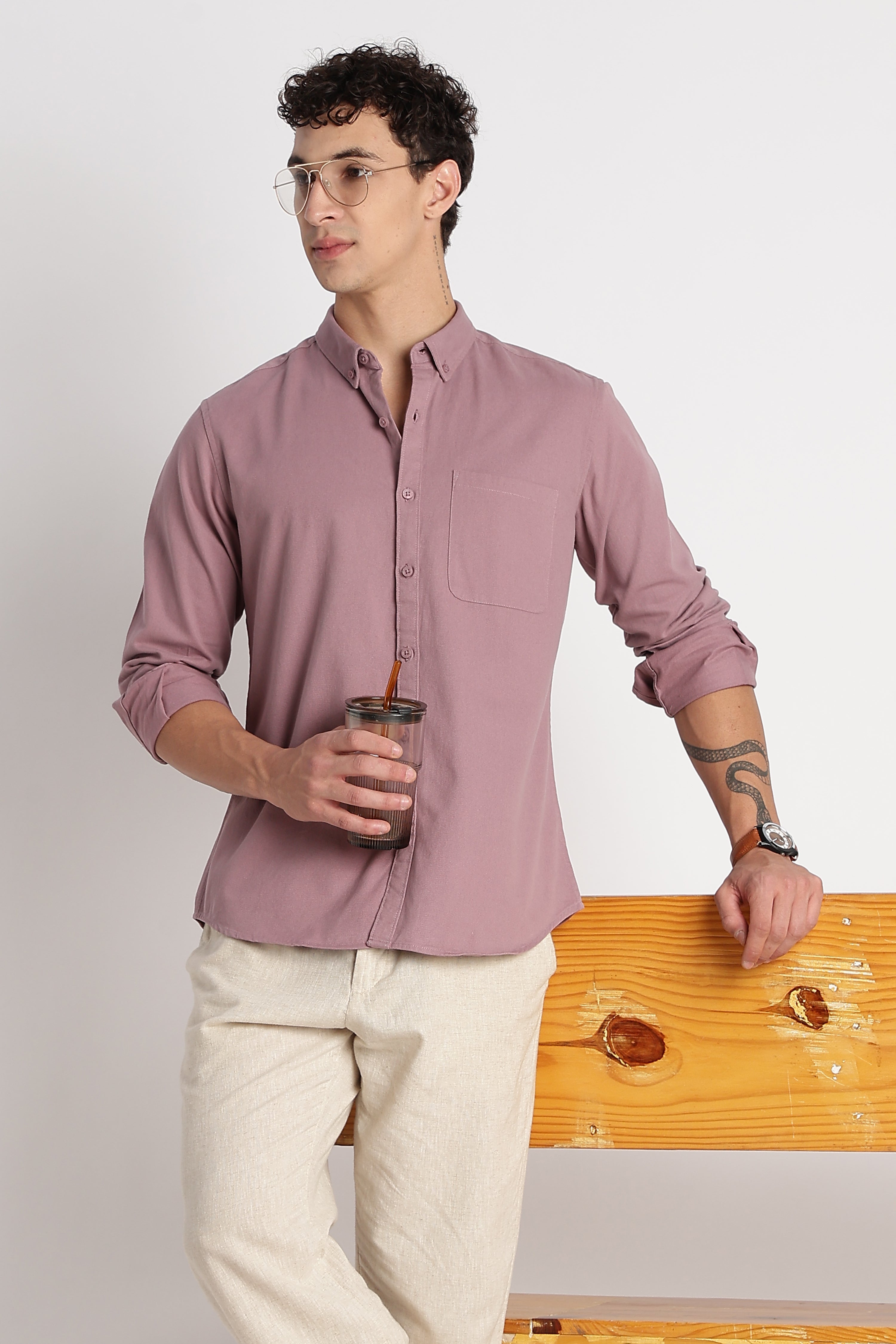 Men Cotton Essentials Solid Shirt