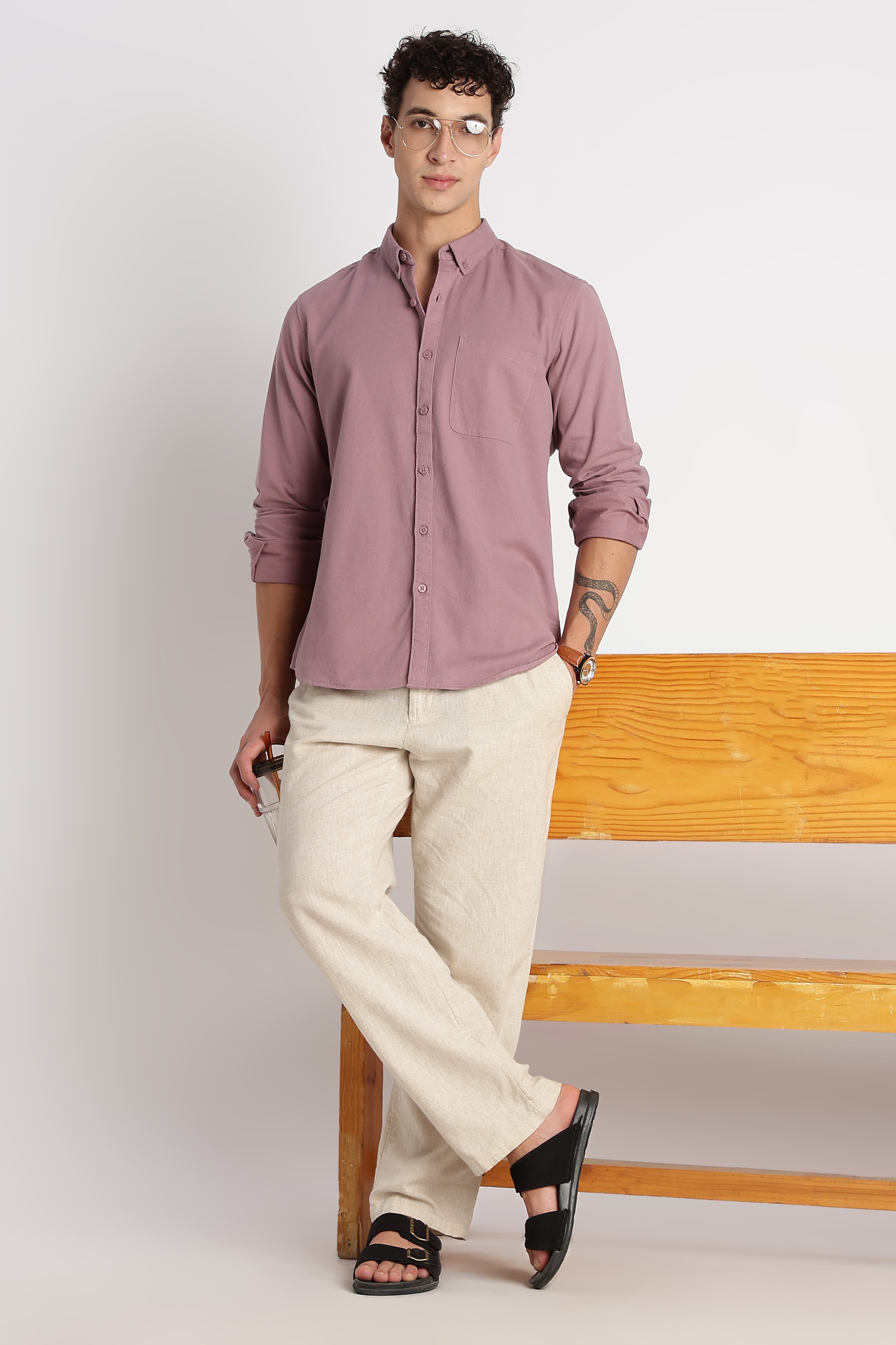 Men Cotton Essentials Solid Shirt