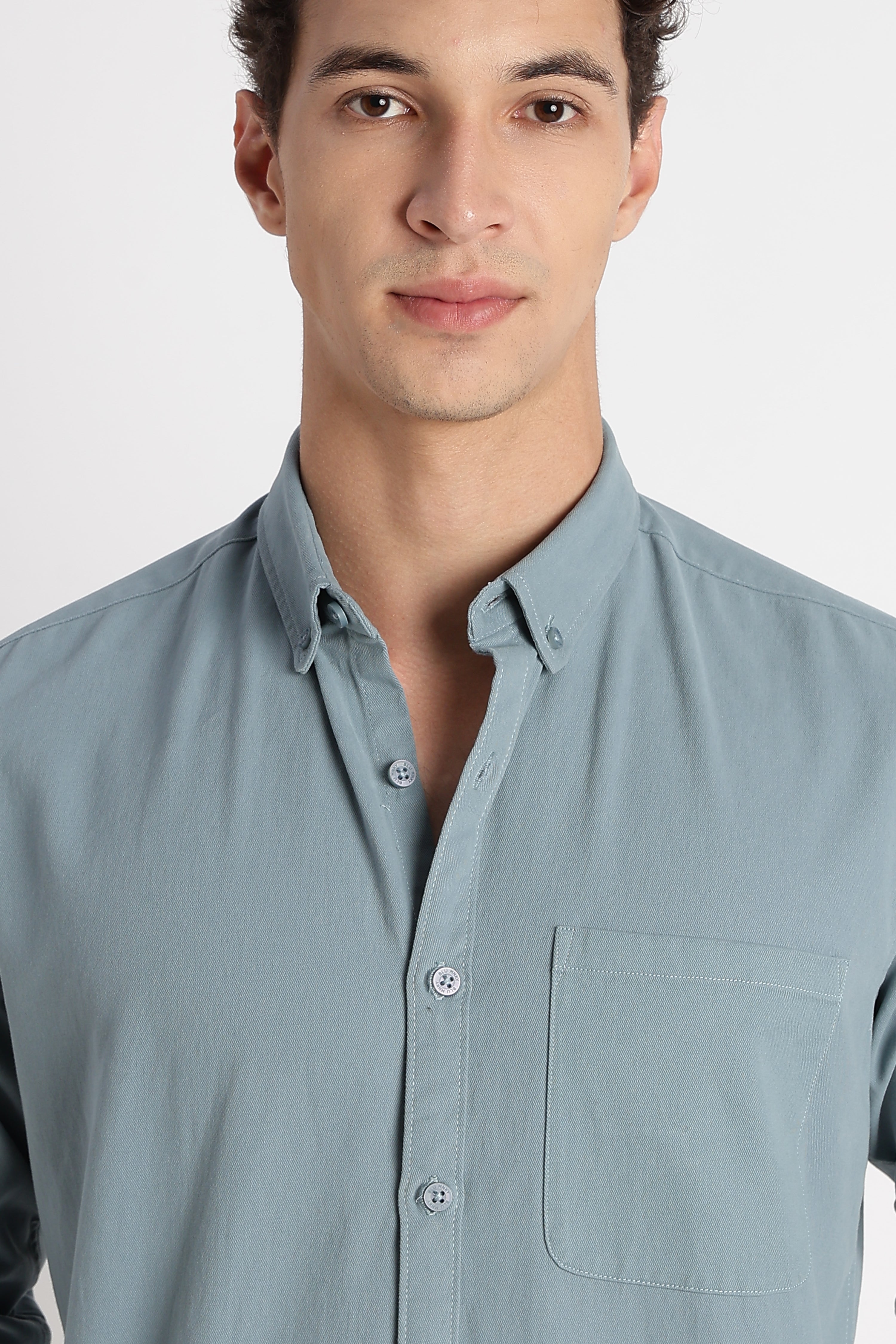 Men Cotton Essentials Solid Shirt