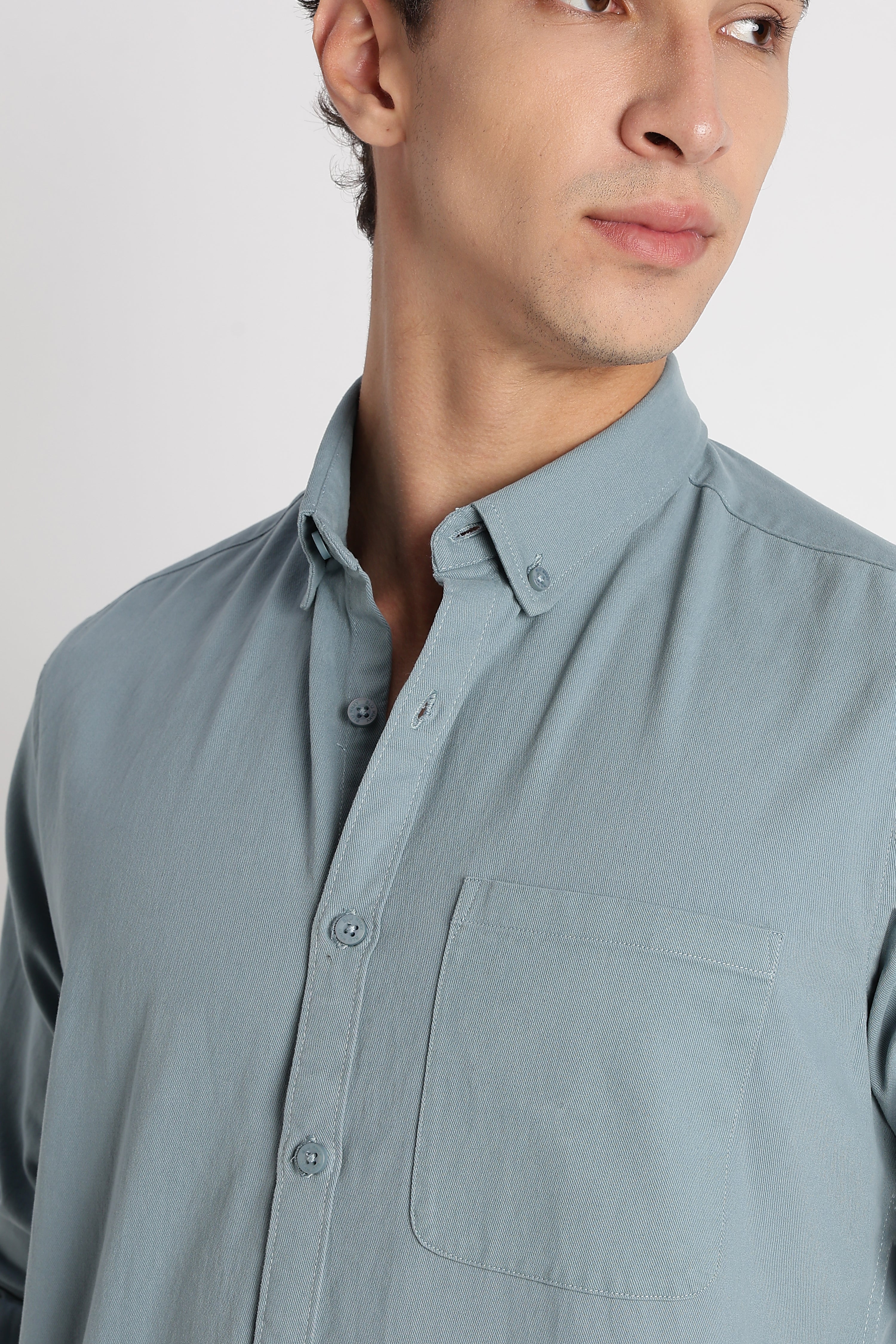 Men Cotton Essentials Solid Shirt