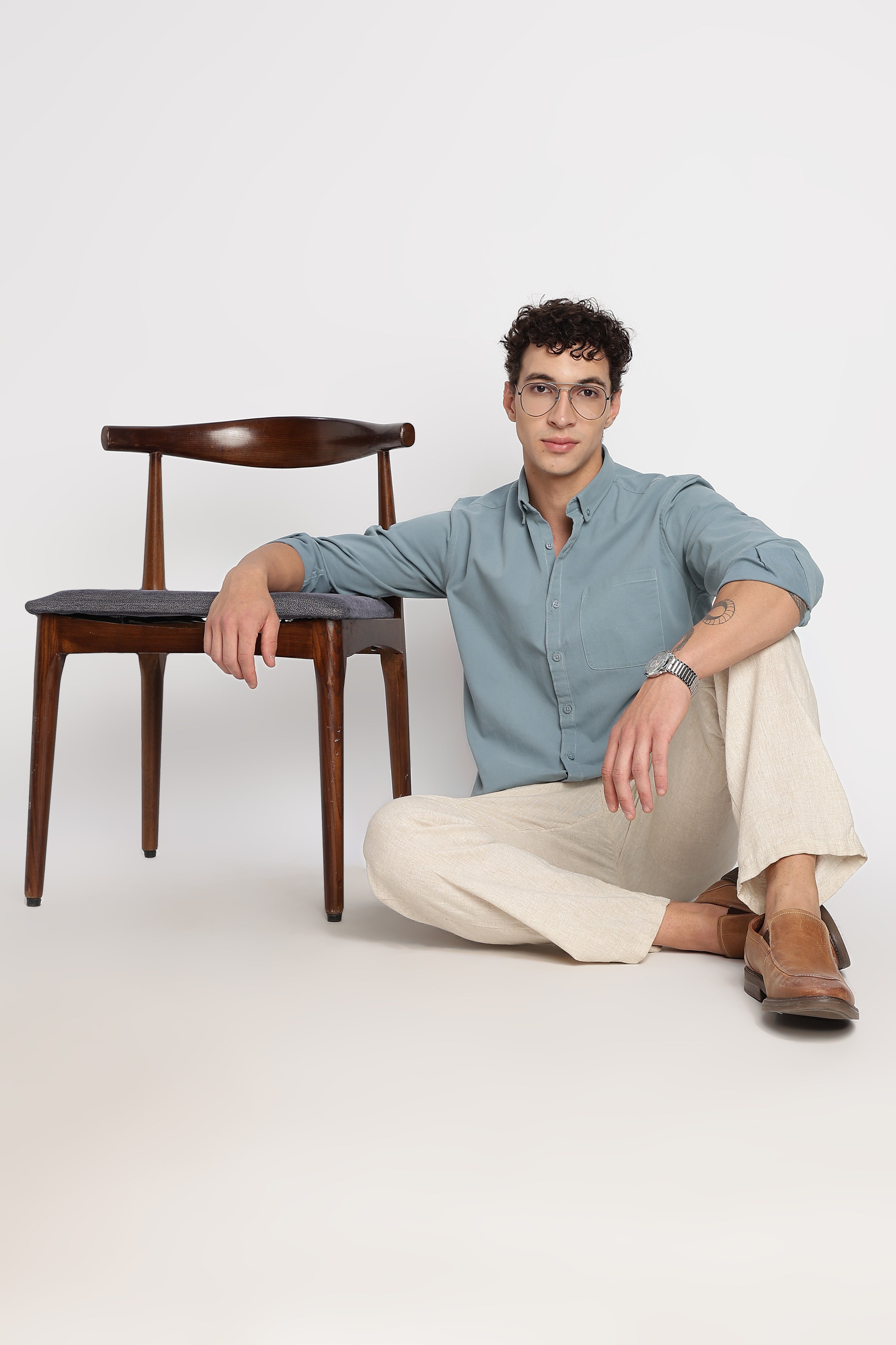Men Cotton Essentials Solid Shirt