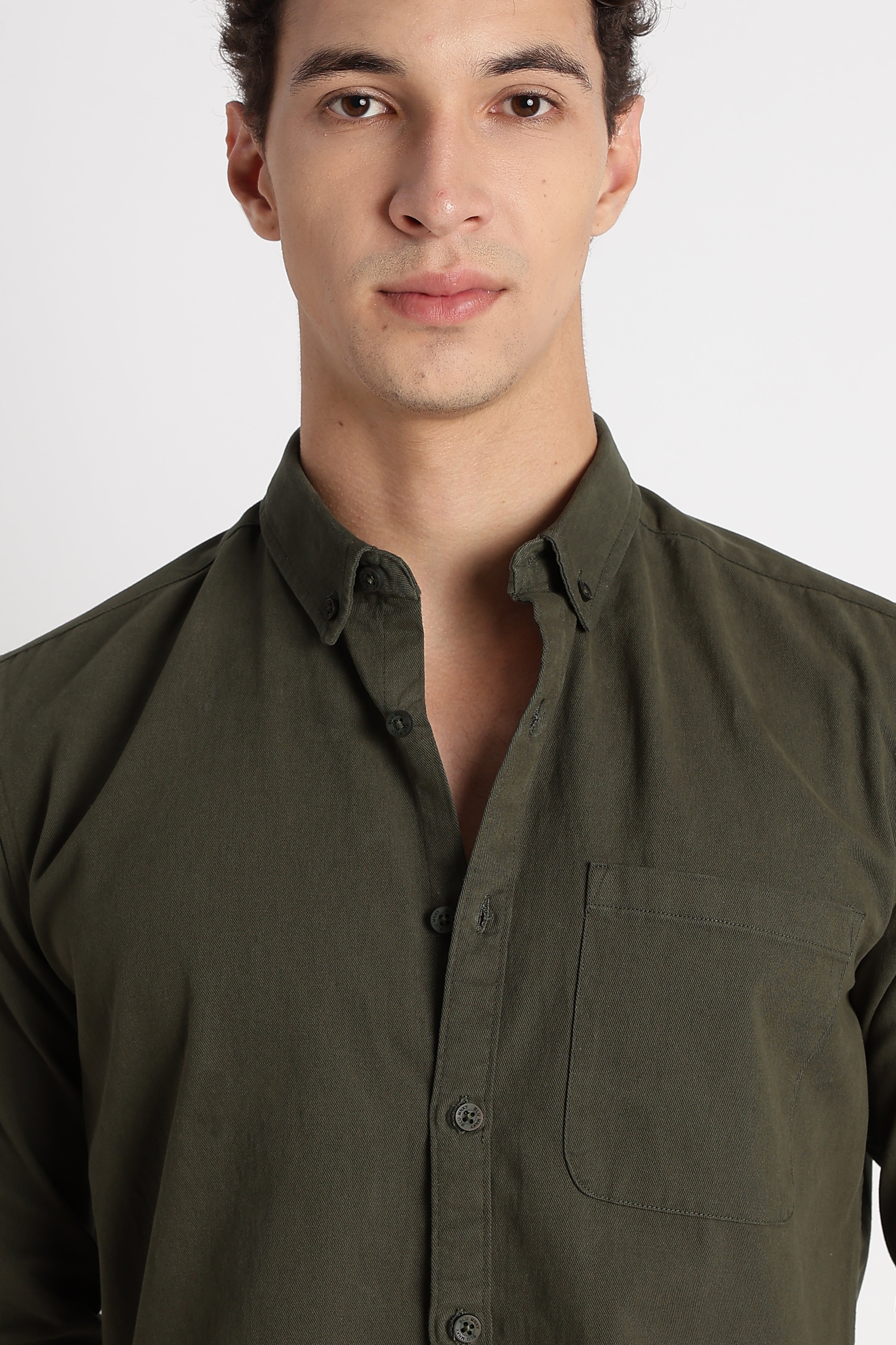 Men Cotton Essentials Solid Shirt
