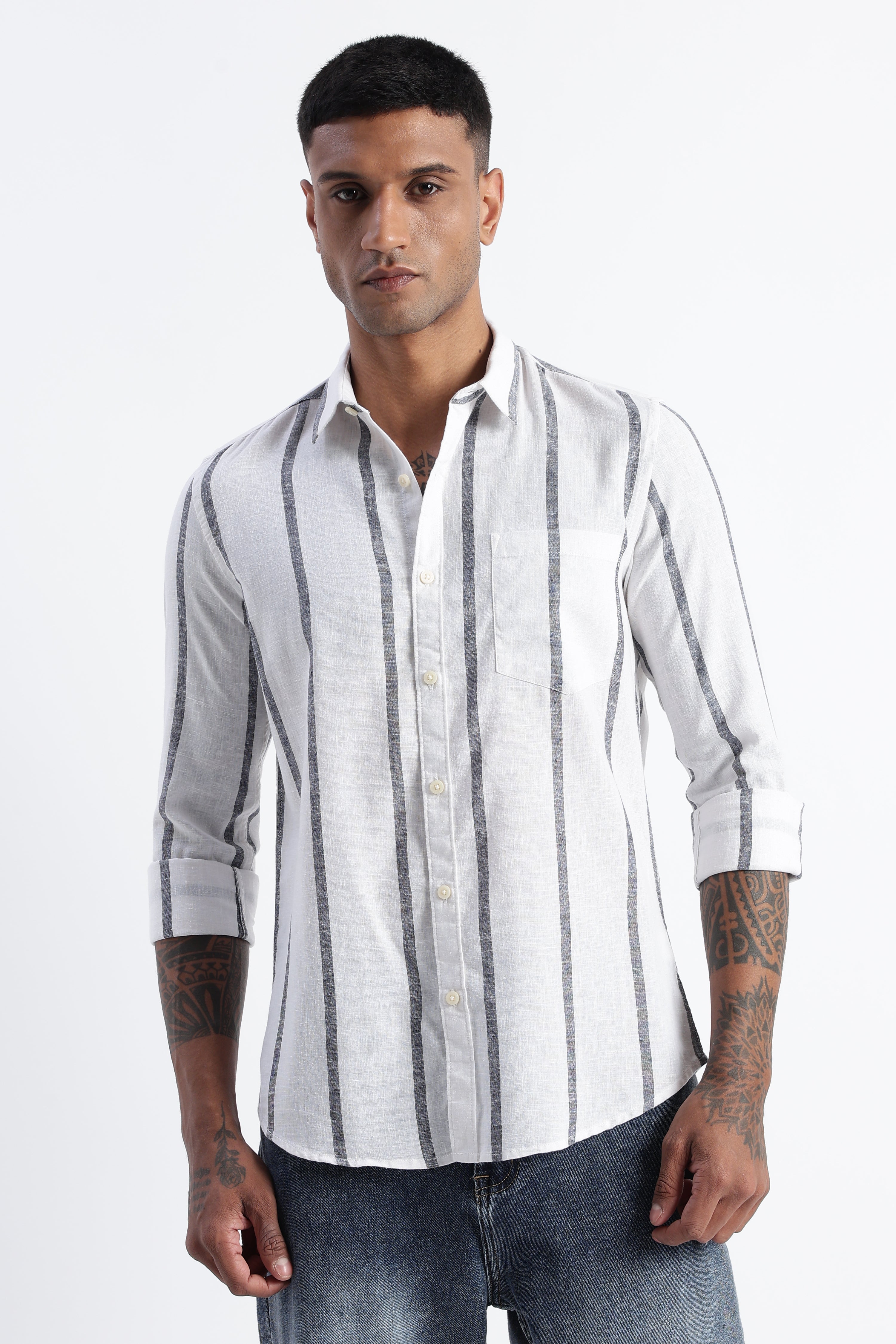 Men Classic Stripe Shirt