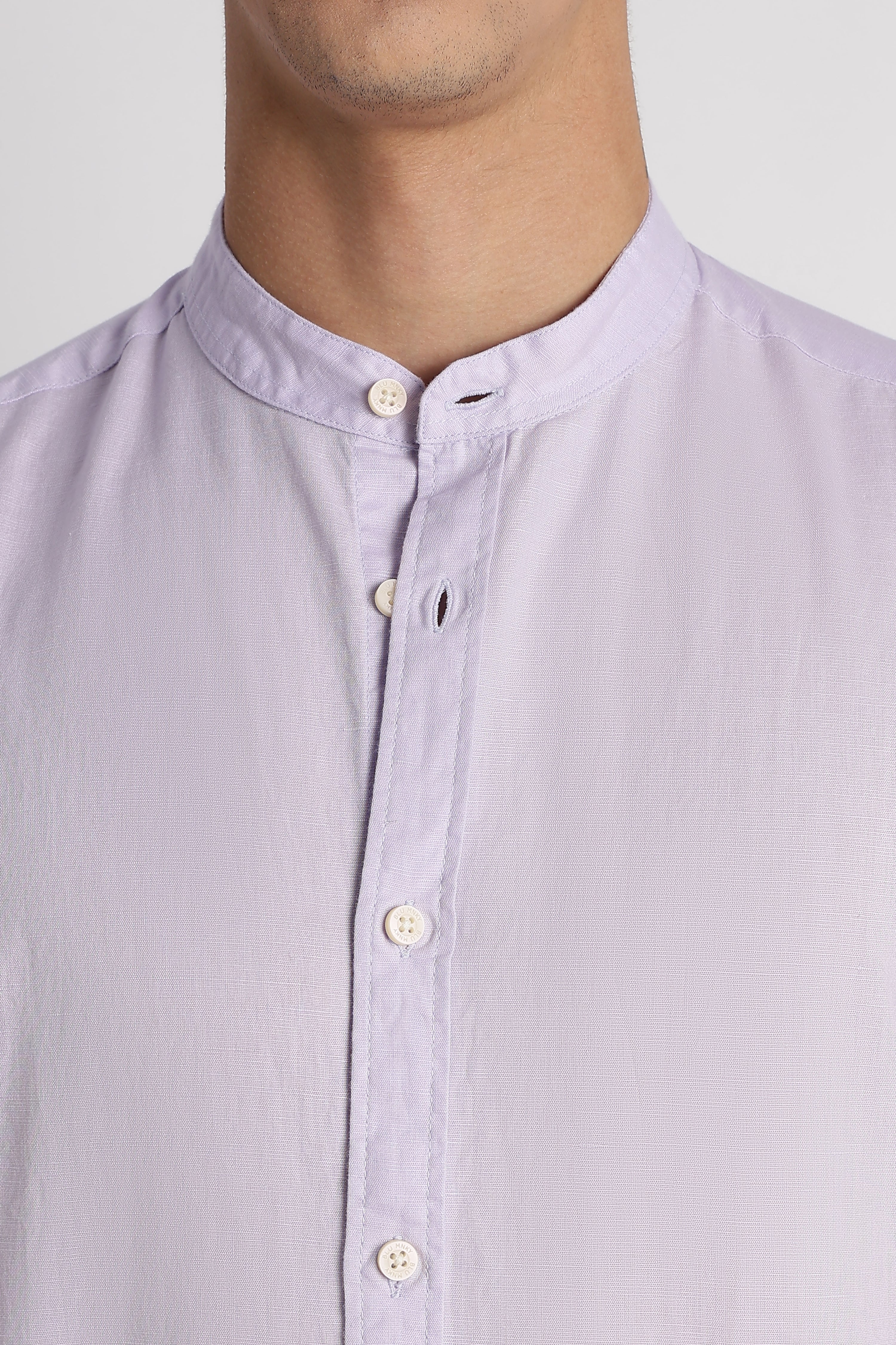Men Cotton Linen Slim Fit Shirt