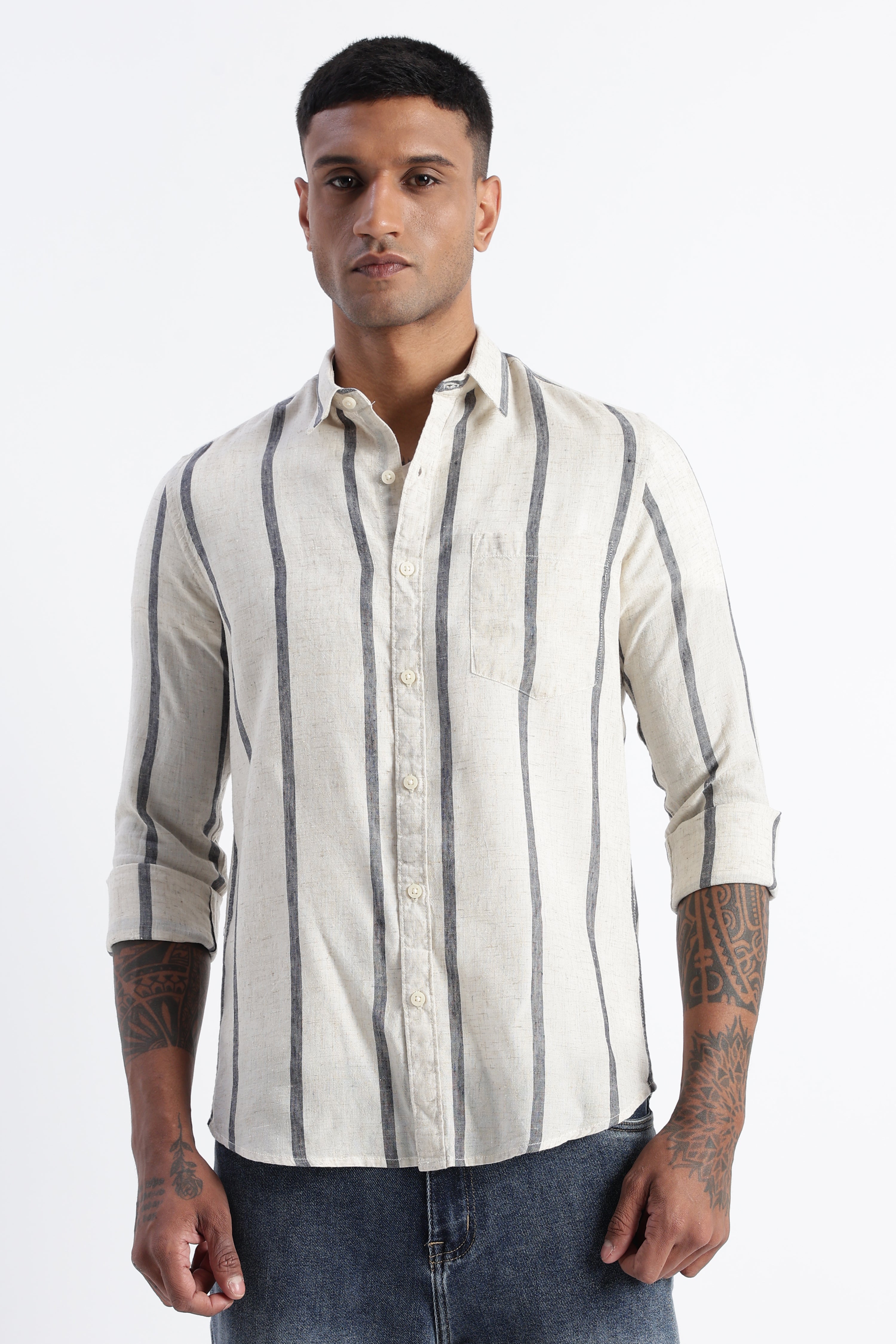 Men Classic Stripe Shirt