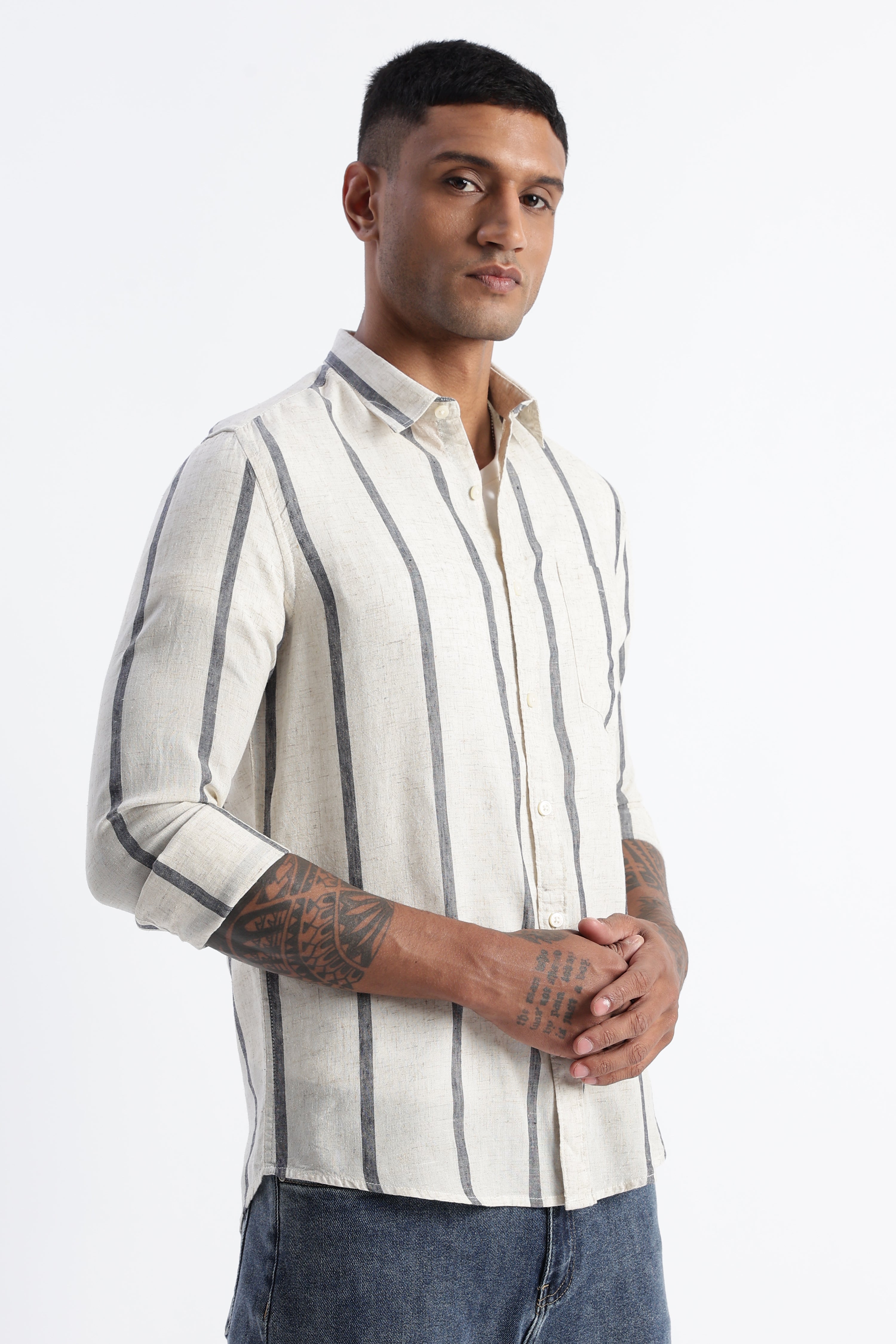 Men Classic Stripe Shirt