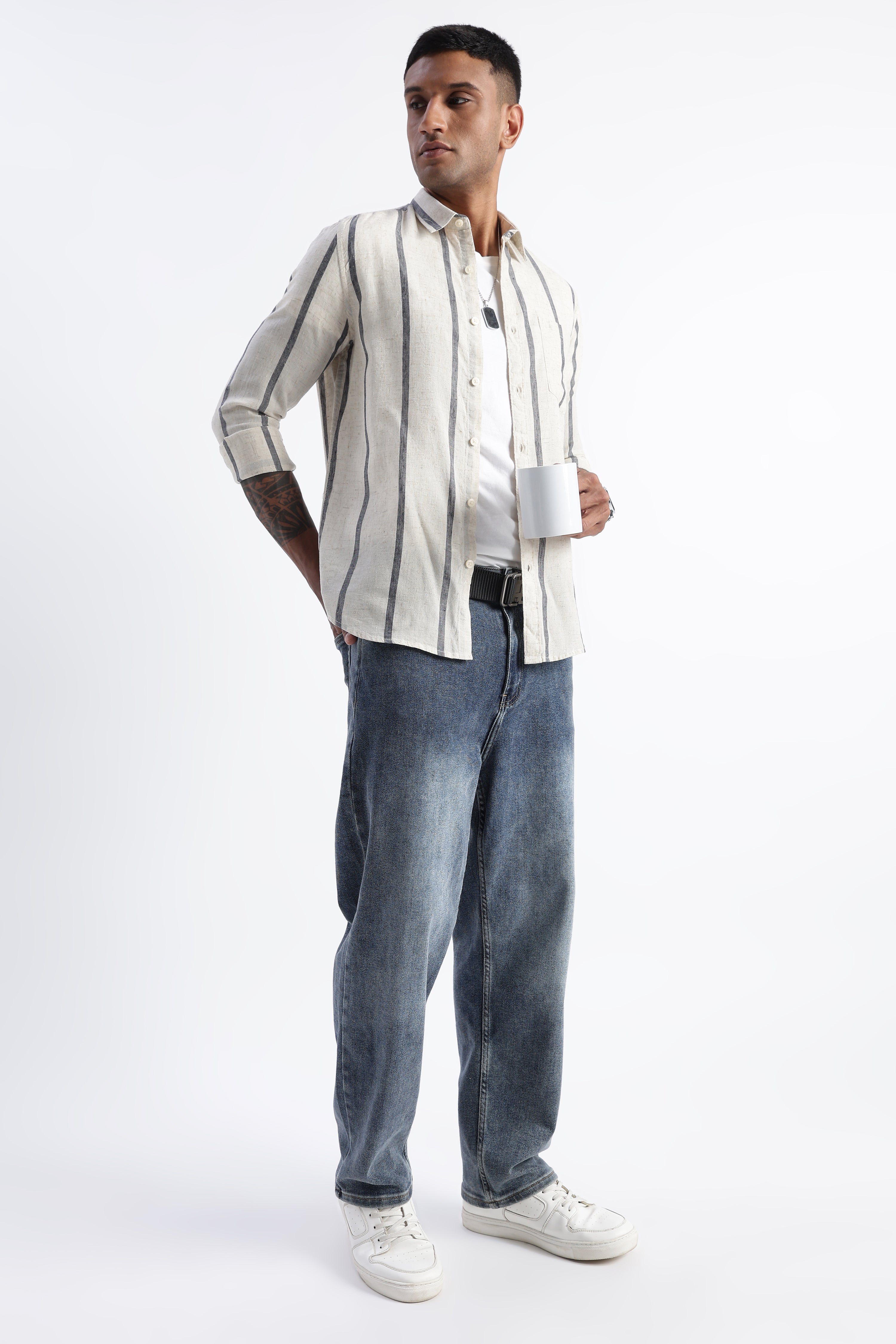 Men Classic Stripe Shirt