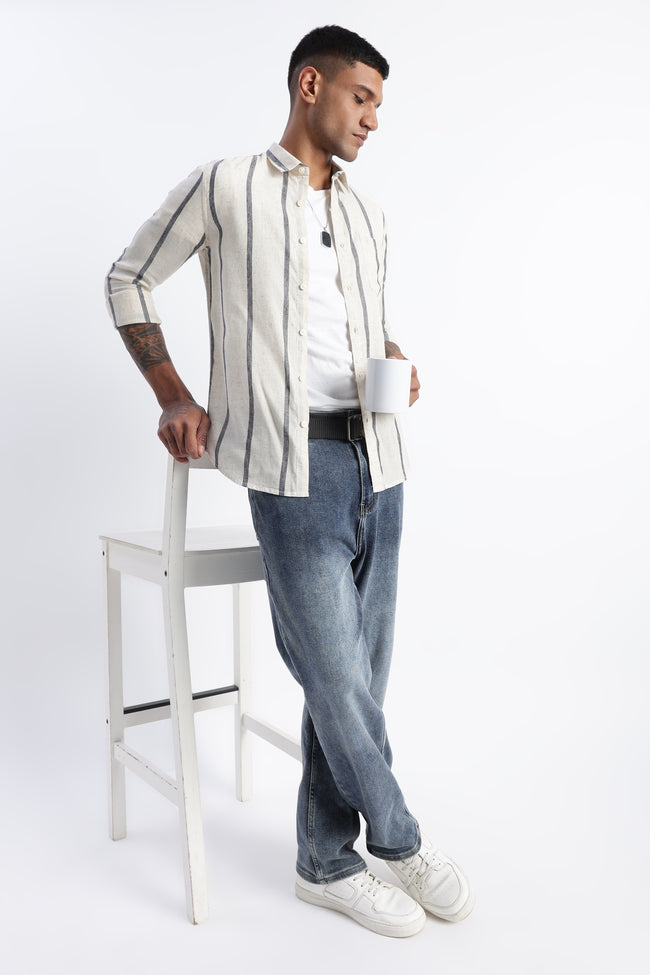 Men Classic Stripe Shirt