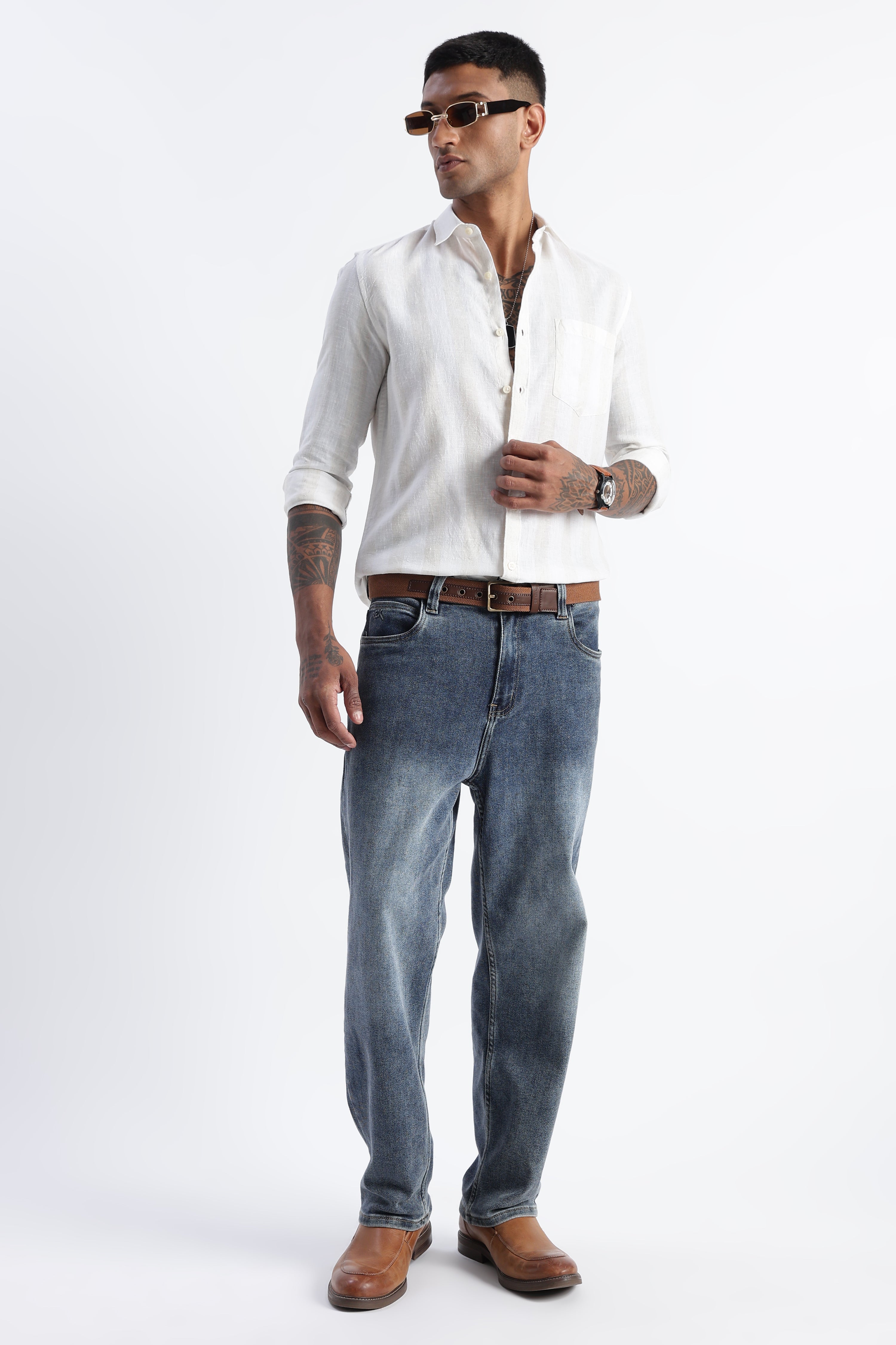 Men Classic Stripe Shirt