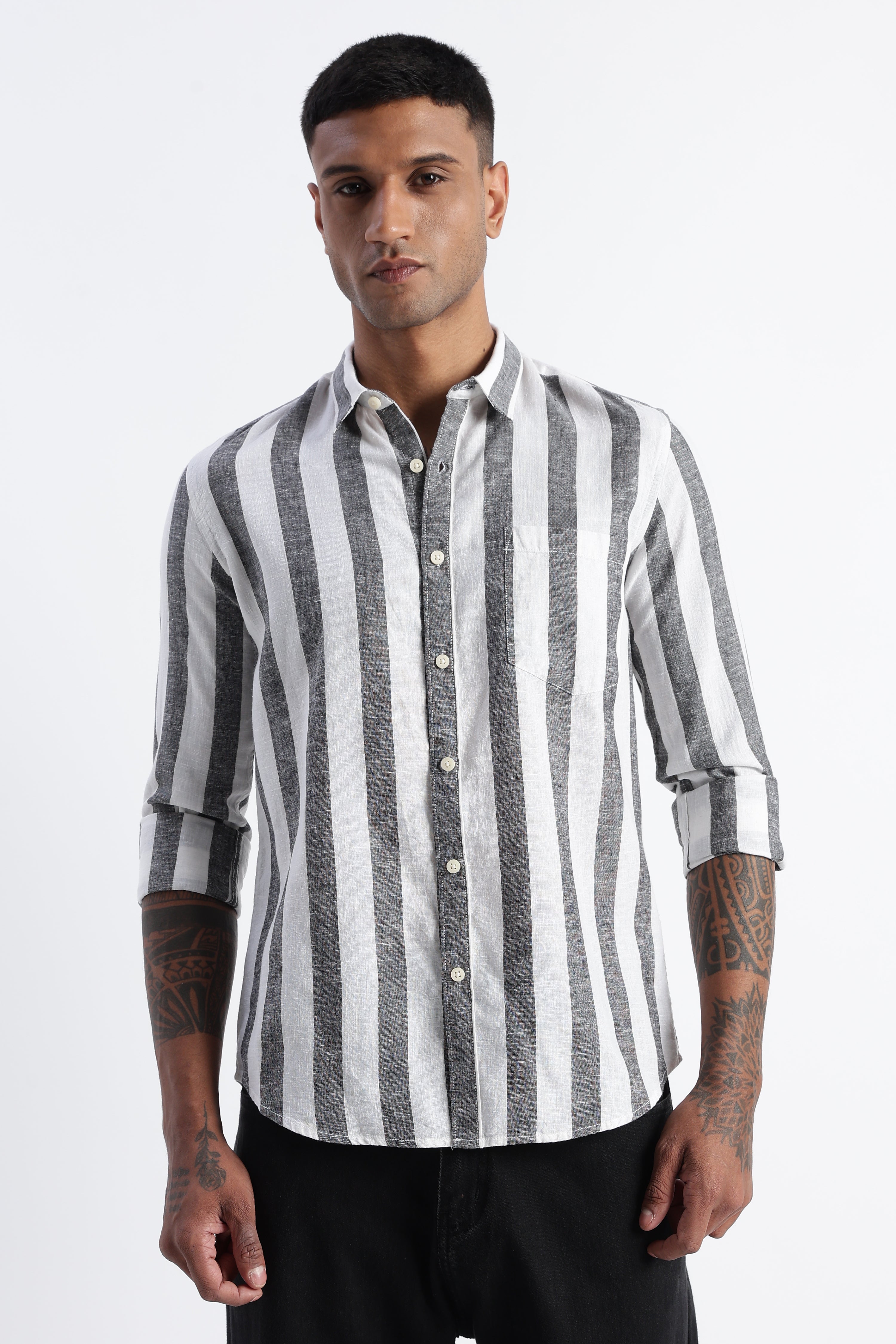 Men Classic Stripe Shirt